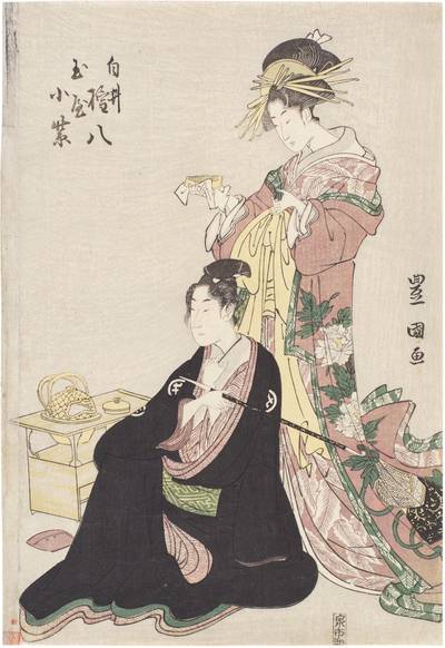 The lovers Shirai Gompachi and Tamaya Komurasaki | Edo period, late 18th century - early 19th century