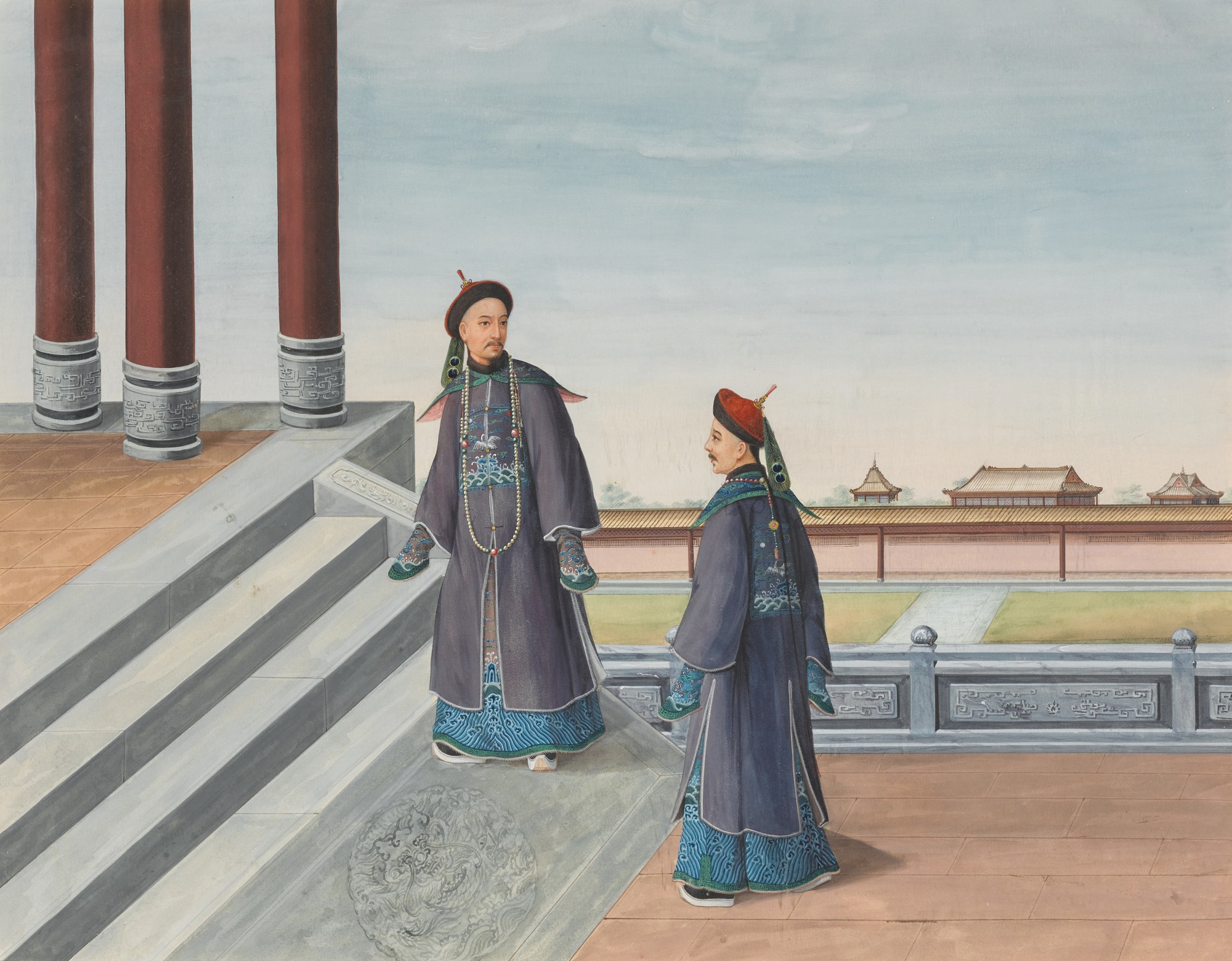 Unknown — 清十九世紀 外銷風景畫一組四幅