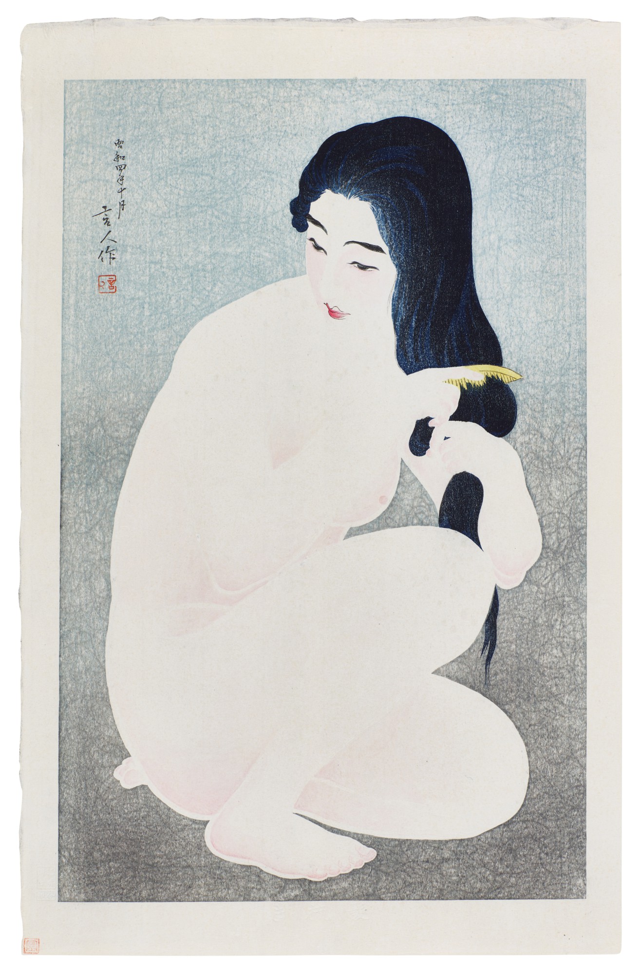 Combing Hair (Kamisuki) | Showa period, 20th century
