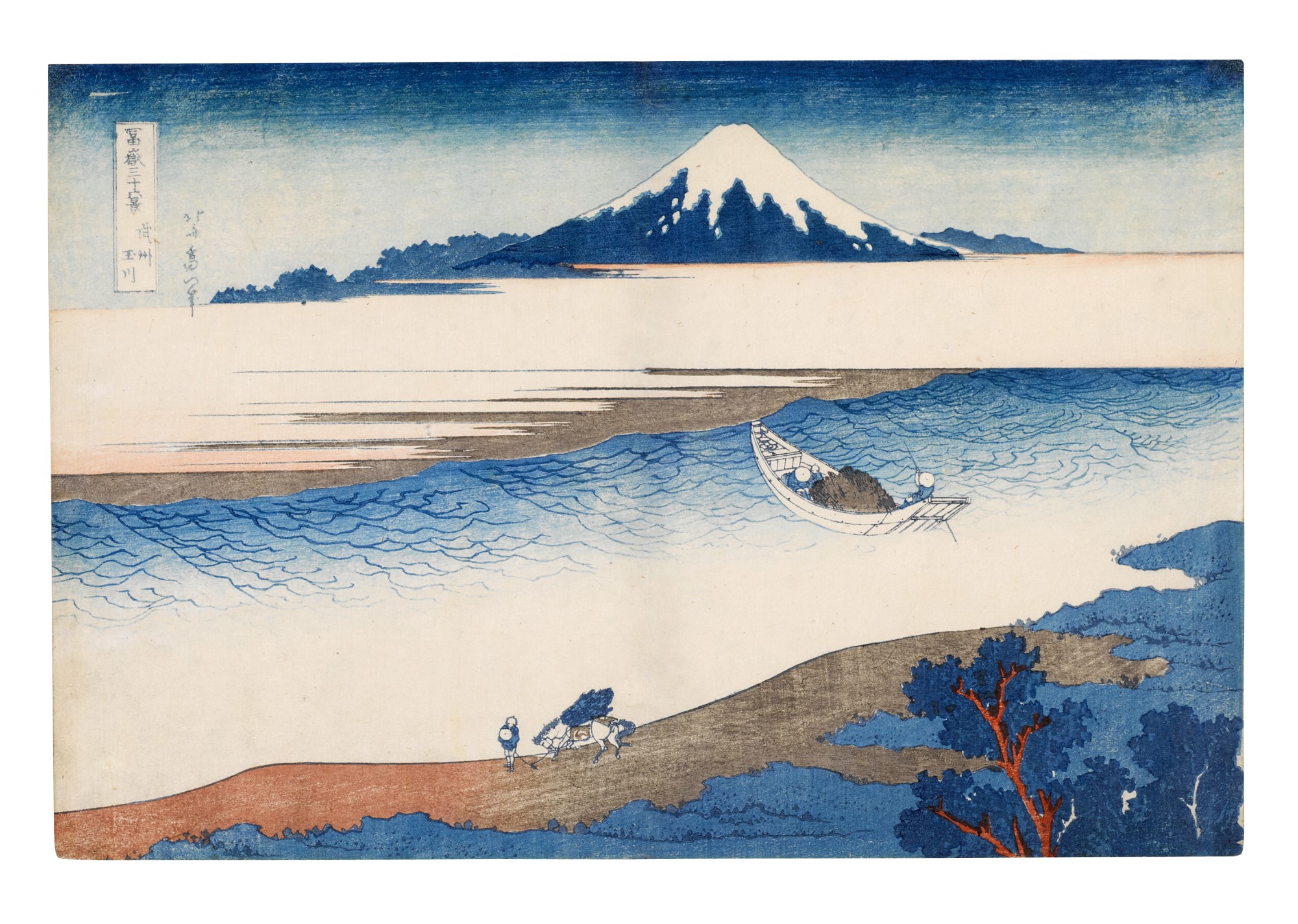Katsushika Hokusai — The Jewel River in Musashi Province (Bushu Tamagawa) | Edo period, 19th century