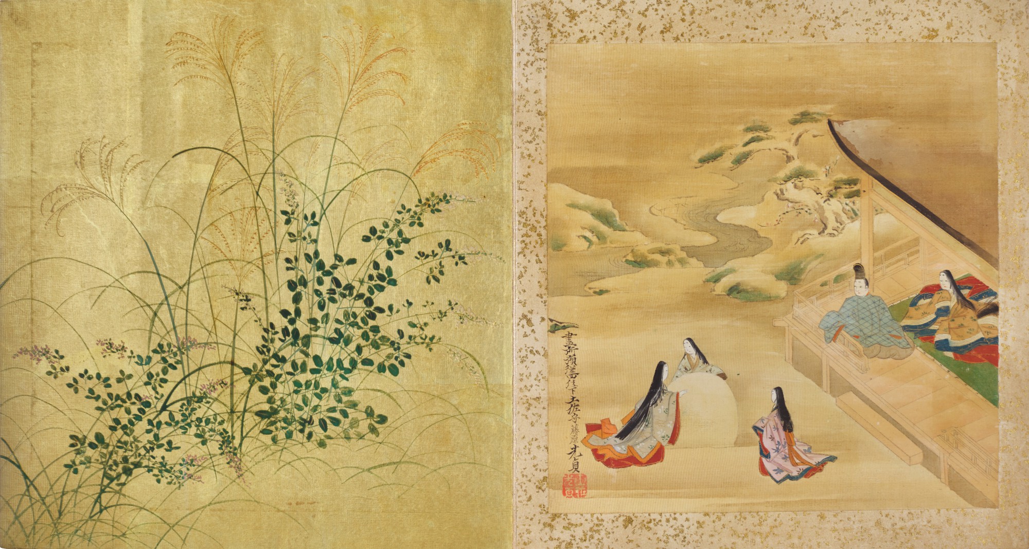 Unknown — Genji in the Twelve Months (Genji junikkagetsu) | Edo period, late 18th century