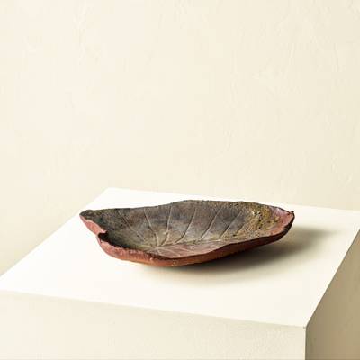 Leaf-shaped dish
