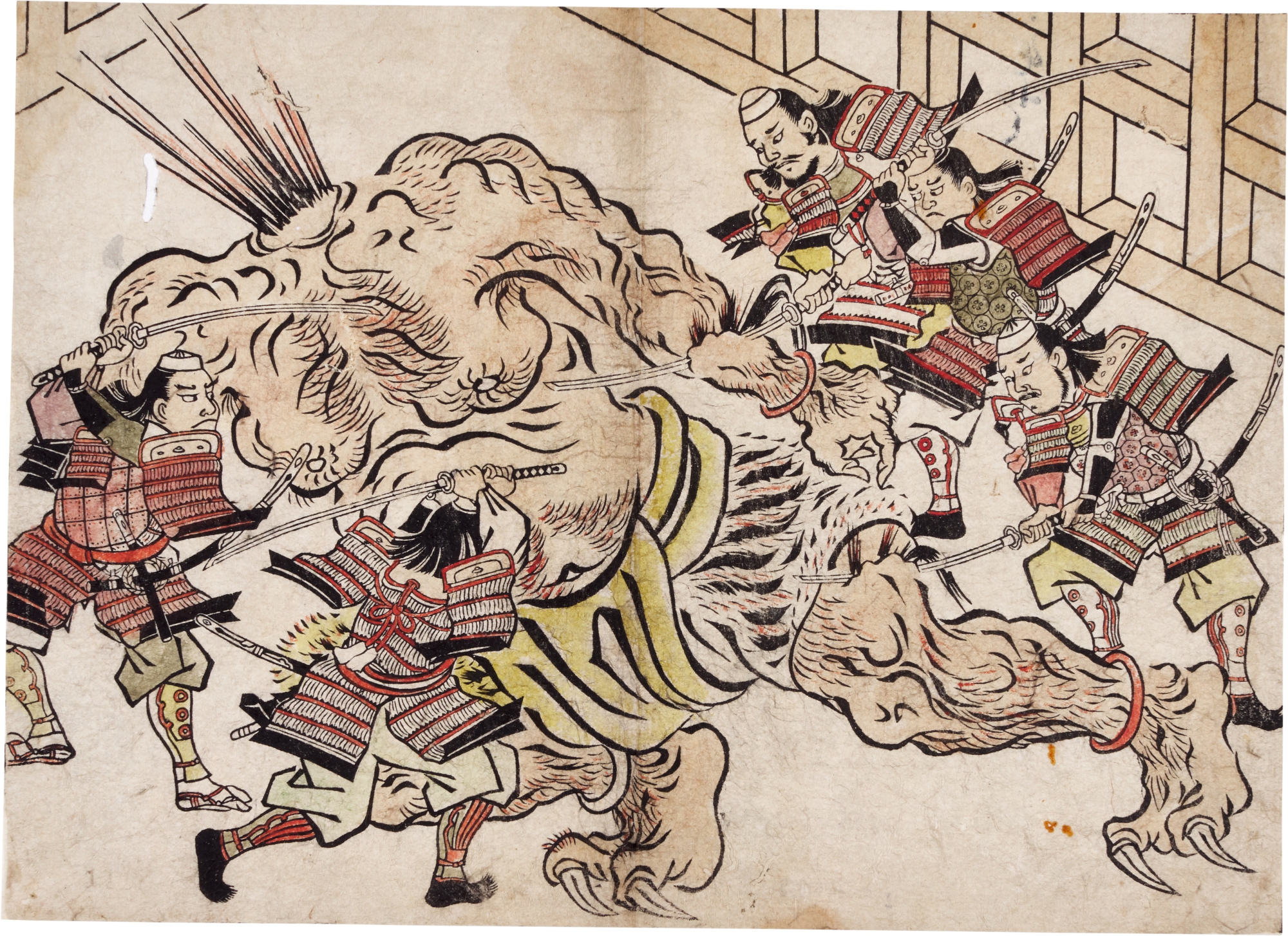 Unknown — Minamoto no Yorimitsu and His Retainers Decapitate Shutendoji | Edo period, late 17th century
