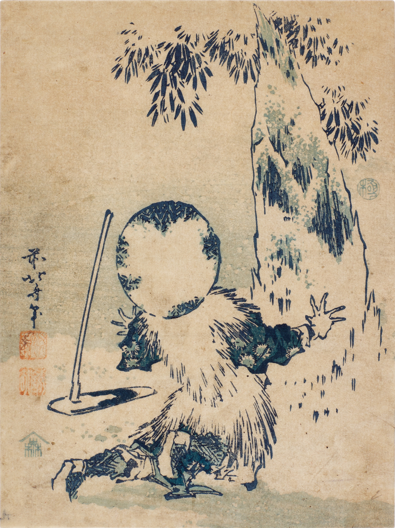 Katsushika Hokusai — Giant Bamboo Shoot Appearing from the Snow | Edo period, 19th century