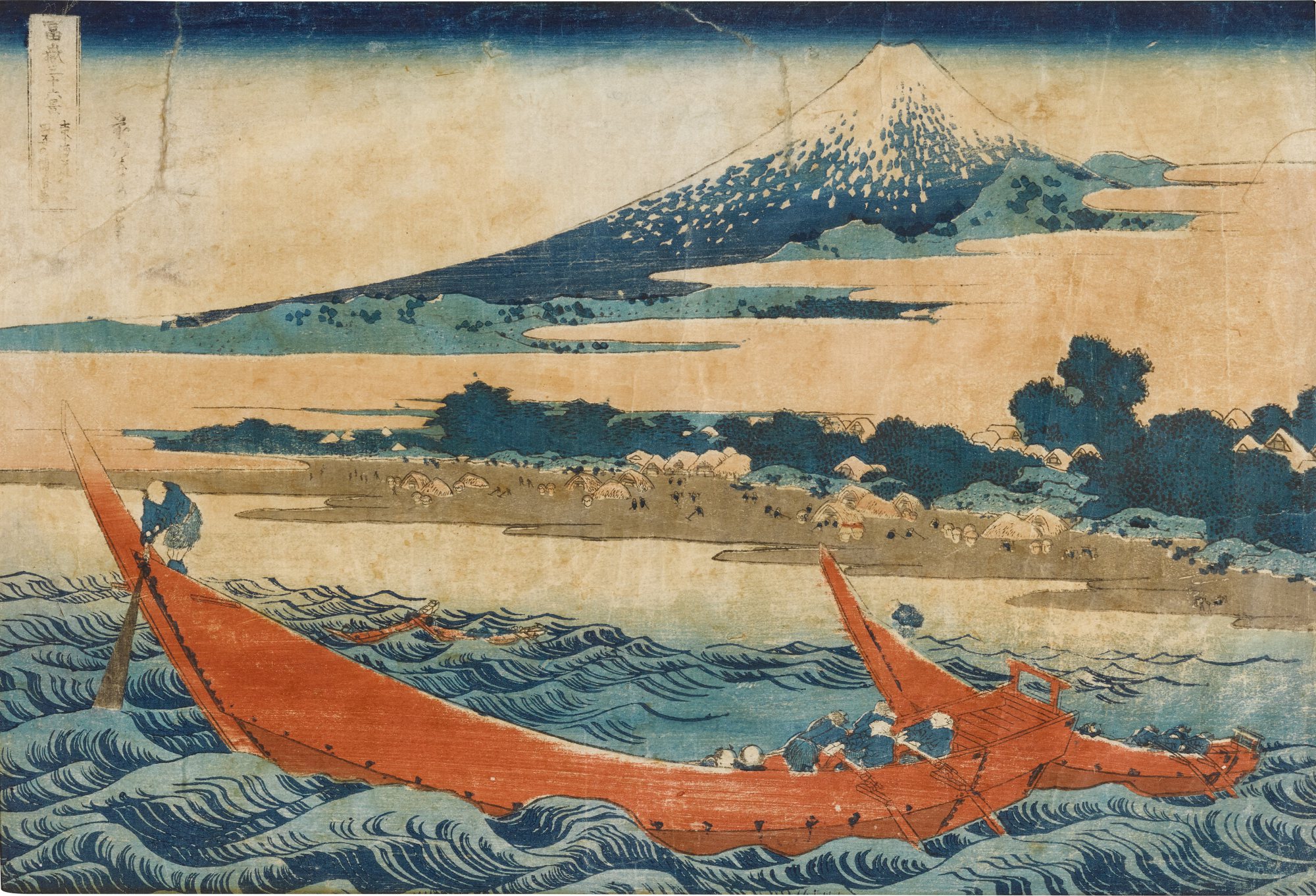 Unknown — Tago Bay near Ejiri on the Tokaido (Tokaido Ejiri Tago-no-ura ryakuzu) | Edo period, 19th century
