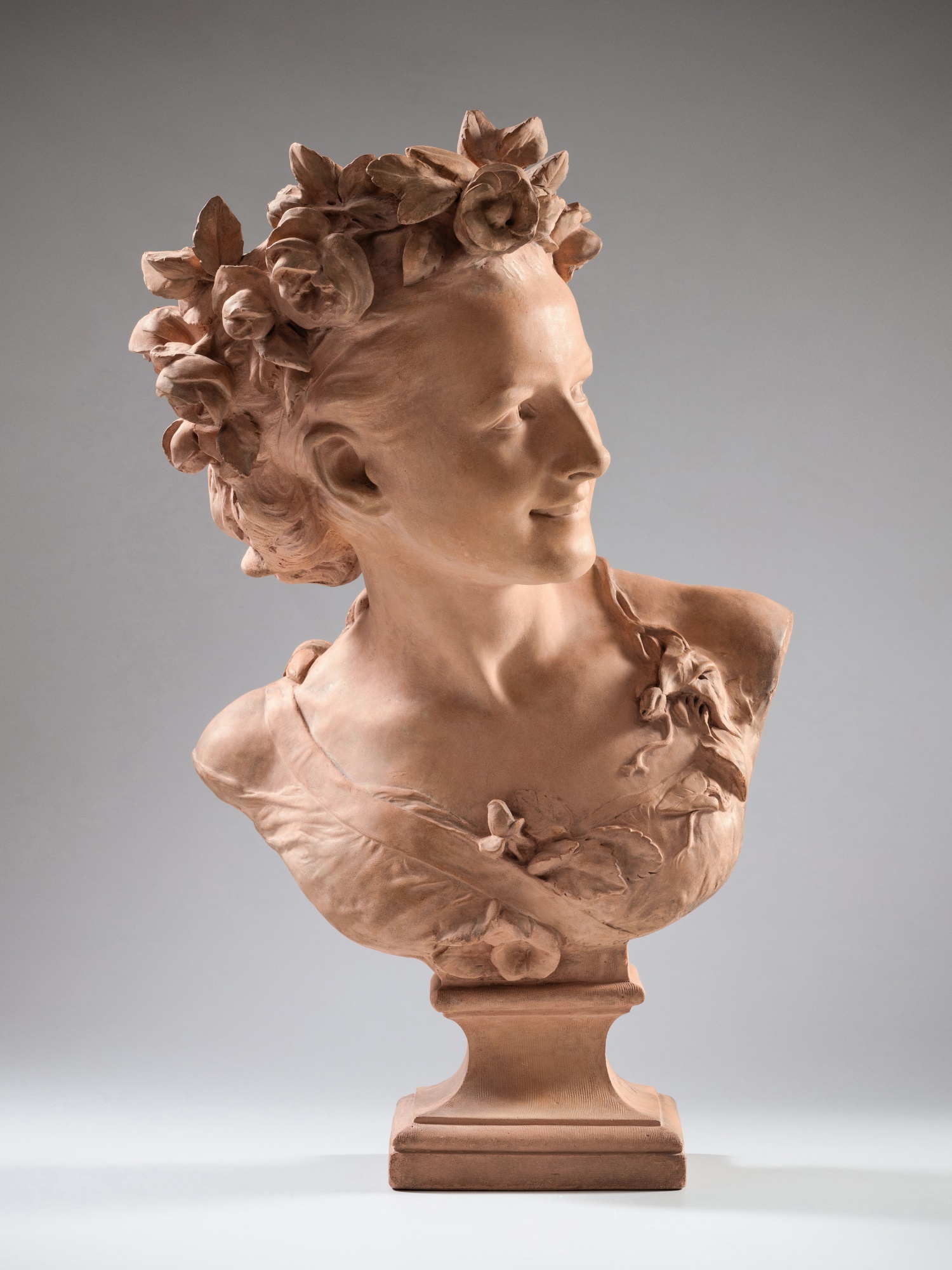 Jean-Baptiste Carpeaux — La Rieuse aux roses (Bust of a woman with roses)