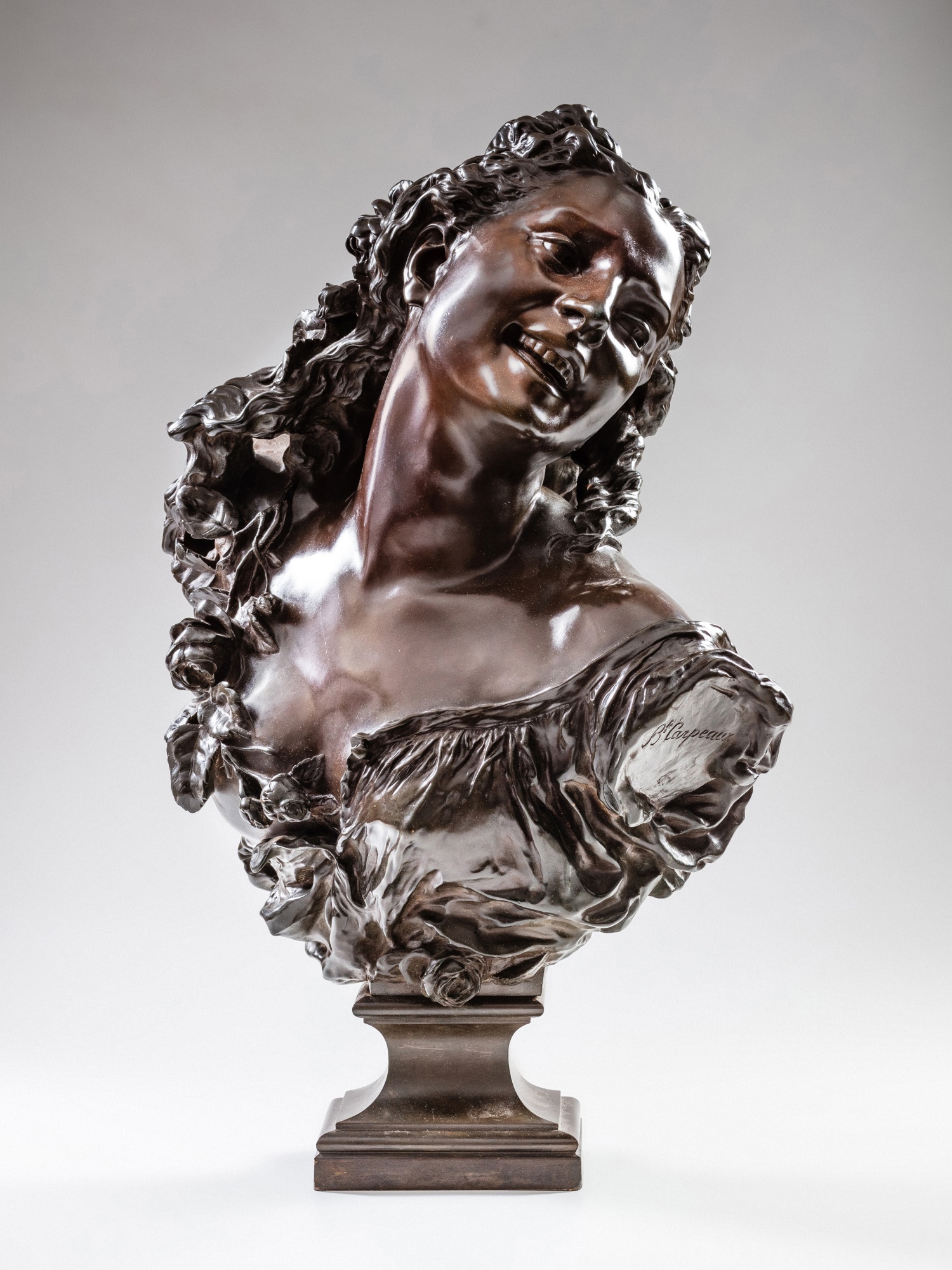 Jean-Baptiste Carpeaux — Bacchante aux roses (Bust of a Bacchante)