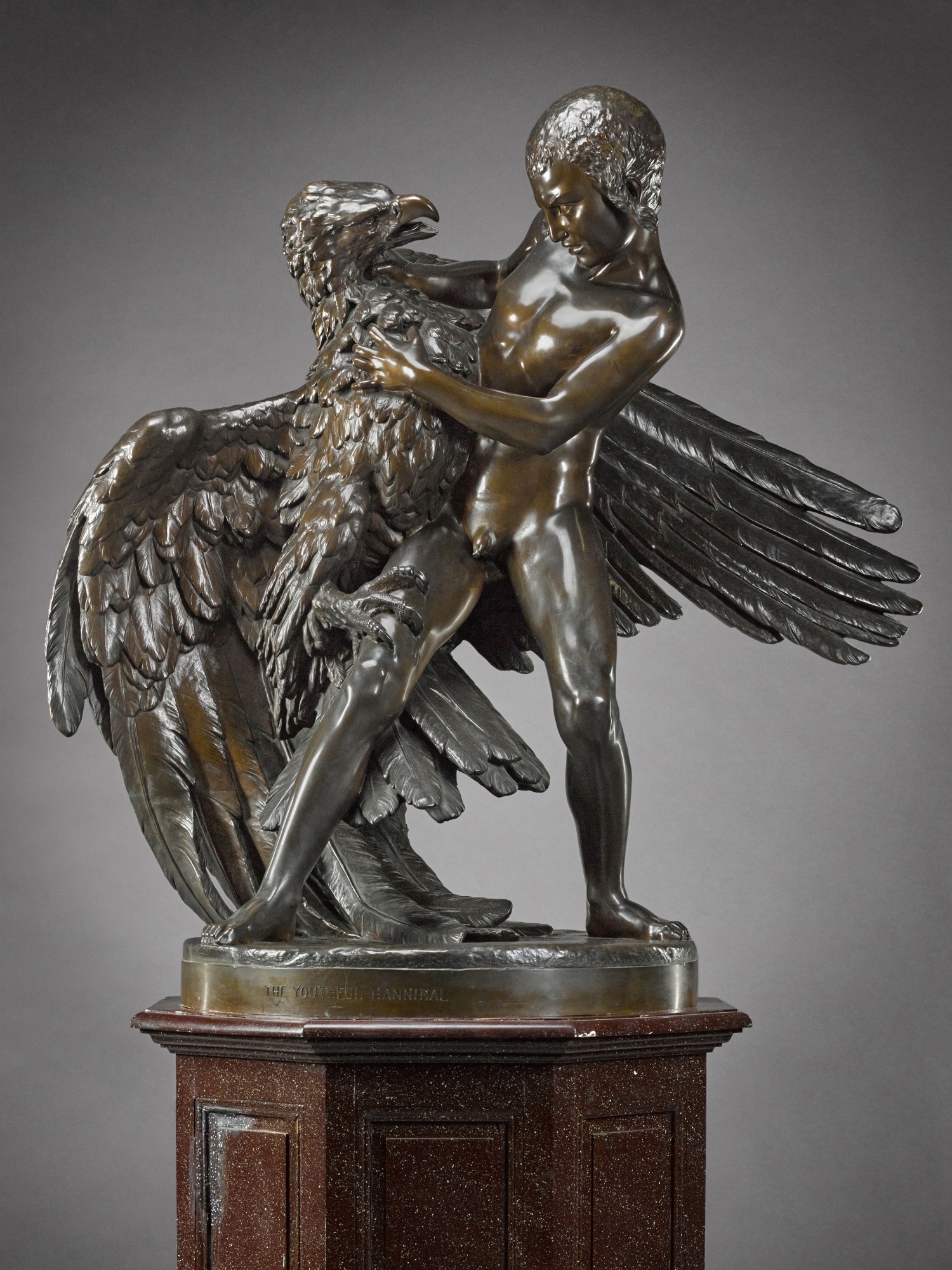 Prosper d'Epinay — Annibal terrassant l'aigle (The Youthful Hannibal Strangling the Eagle)