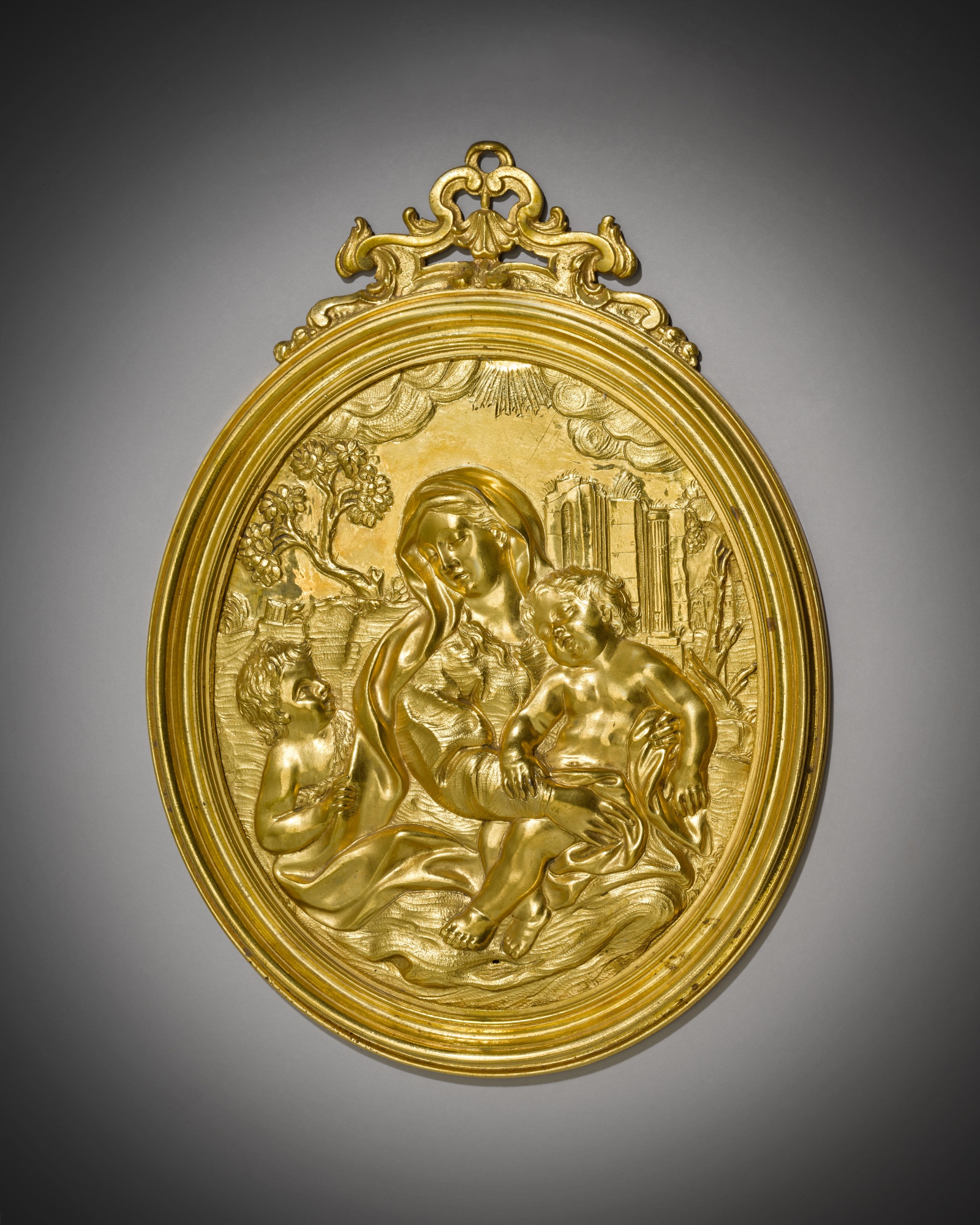 After Giovanni Battista Foggini — Relief with the Virgin and Child and the Infant Saint John the Baptist