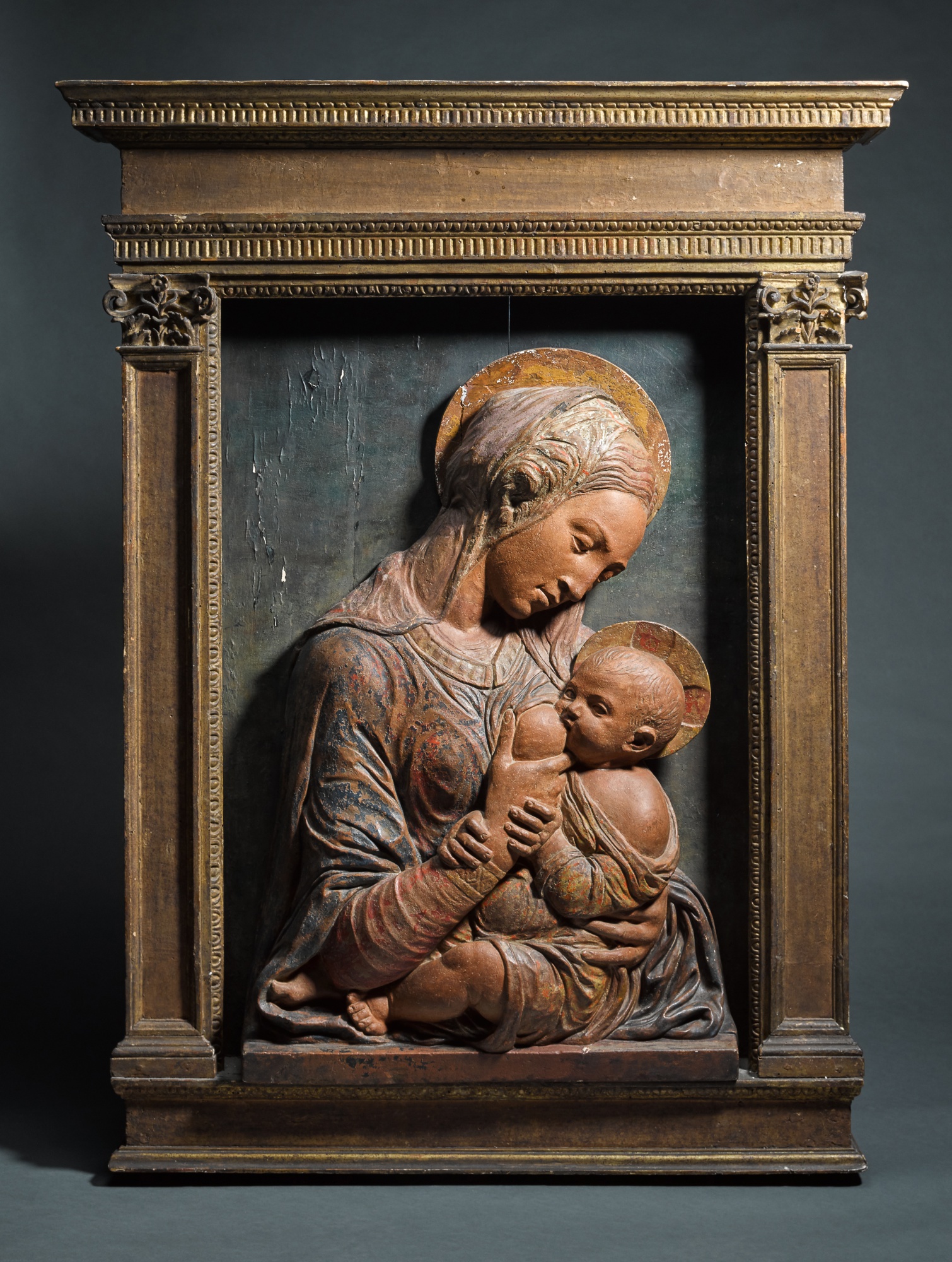 Circle of Donatello (circa 1386 - 1466) — Relief with the Virgin and Child