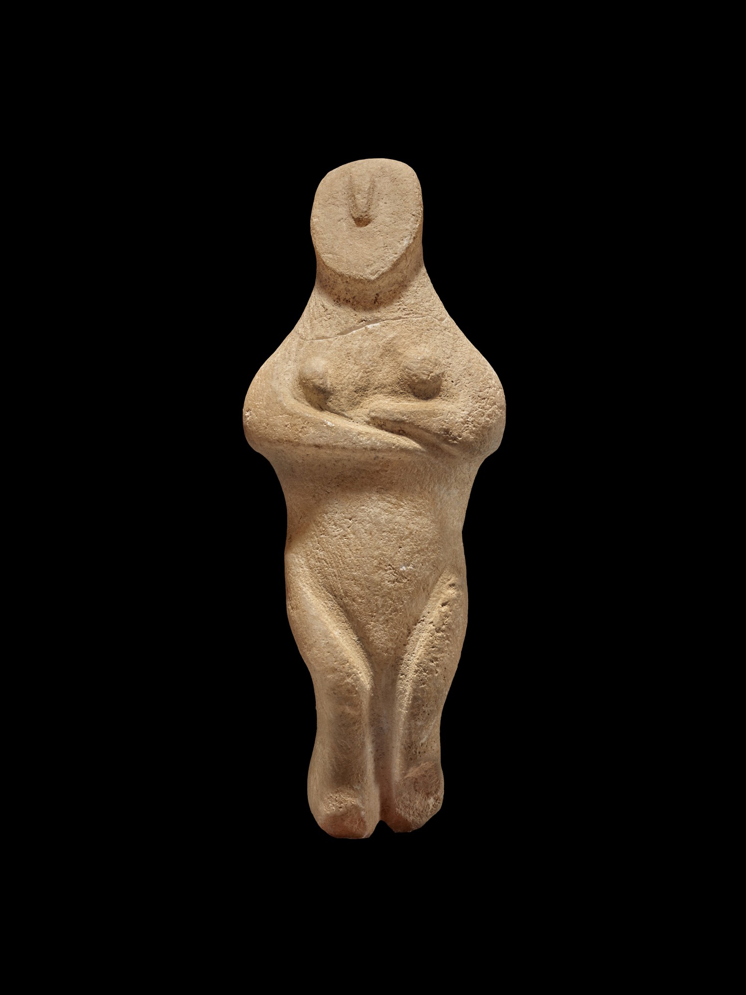 A Cycladic Marble Figure of a Goddess — A Cycladic Marble Figure of a Goddess, Early Bronze Age I/II, circa 3000-2500 B.C.