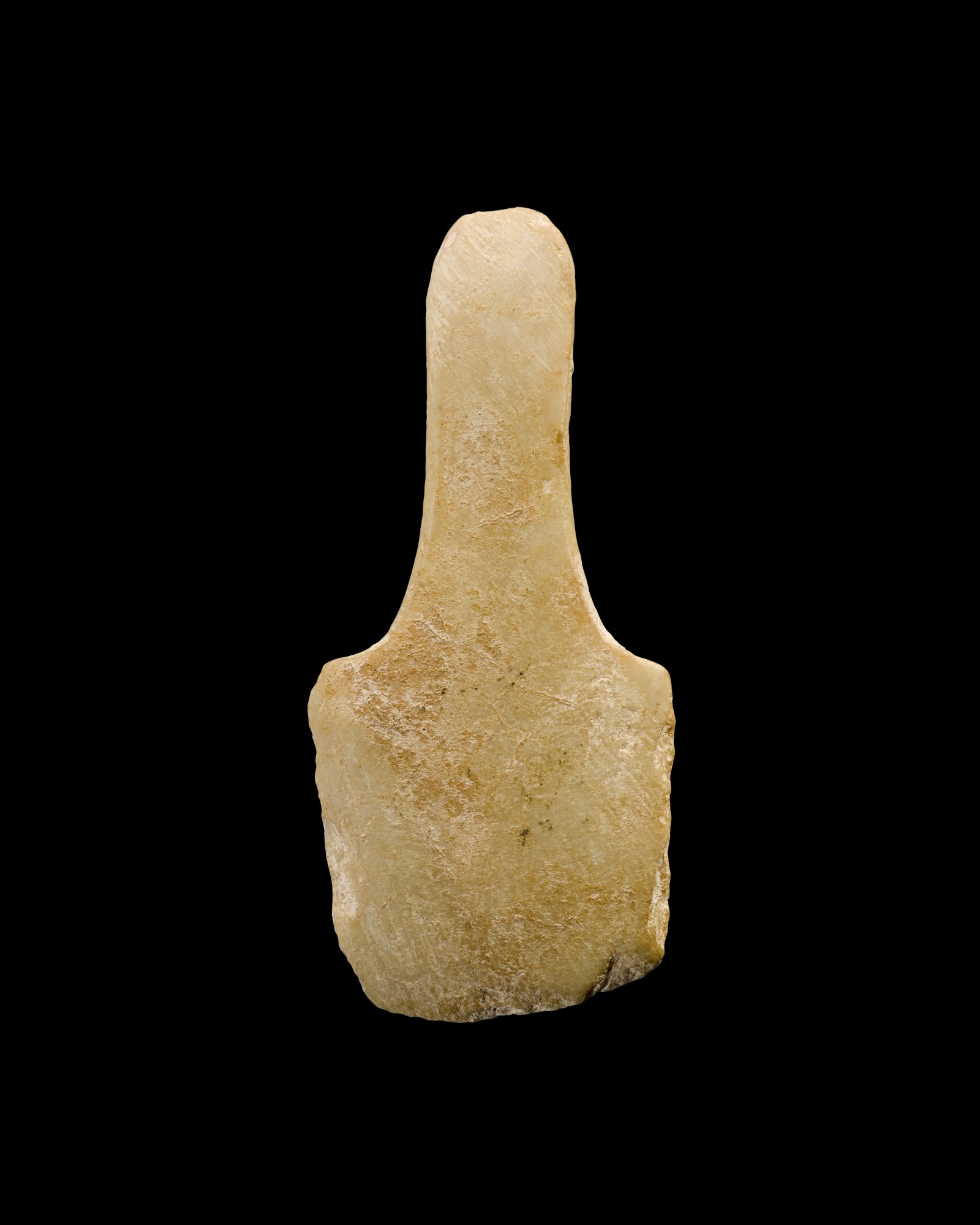 A Cycladic Marble Schematic Figure — A Cycladic Marble Schematic Figure, Early Bronze Age II, circa 2500-2100 B.C.