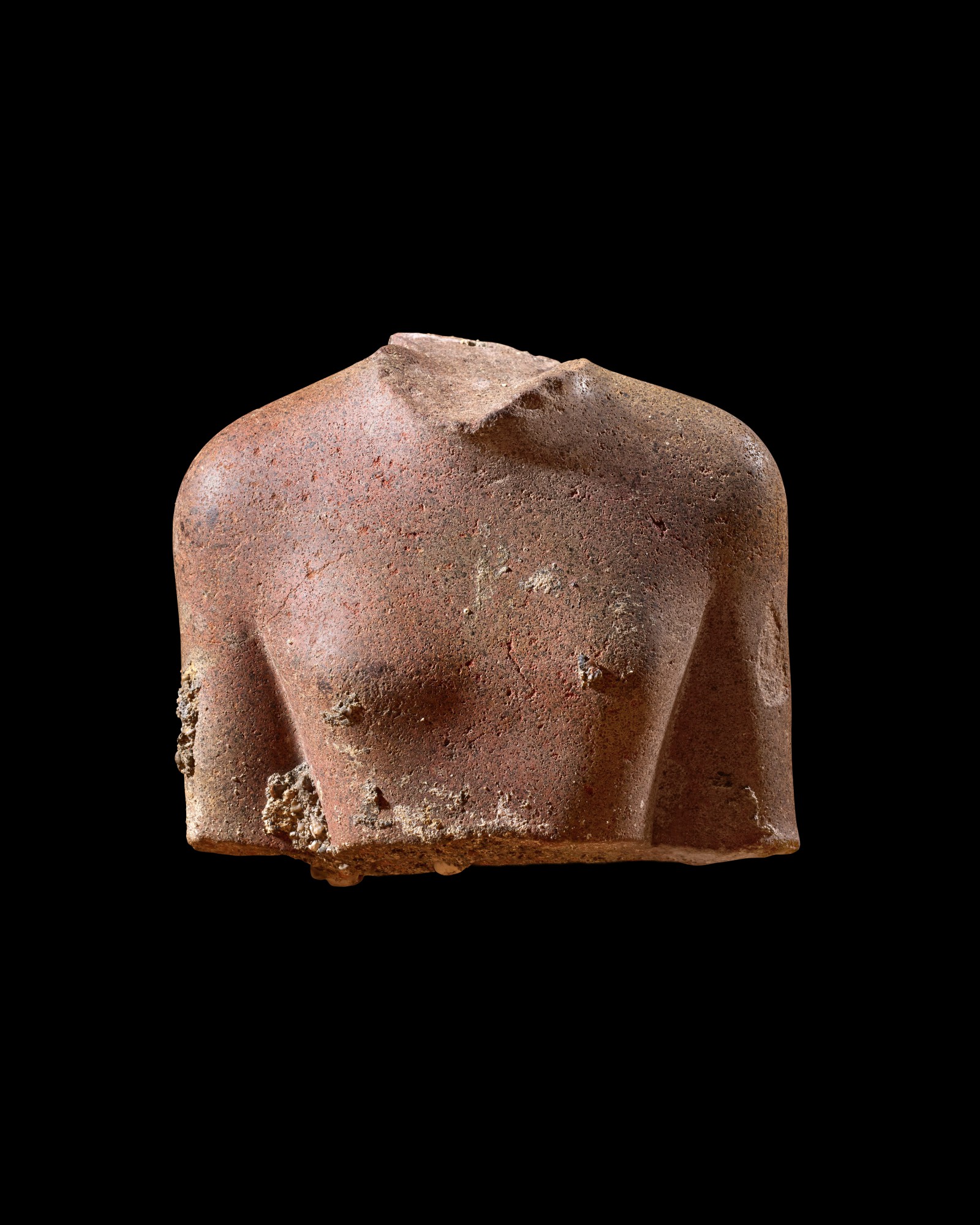 An Egyptian Peridotite Torso of a Man — An Egyptian Peridotite Torso of a Man, Ptolemaic Period, 305-30 B.C.