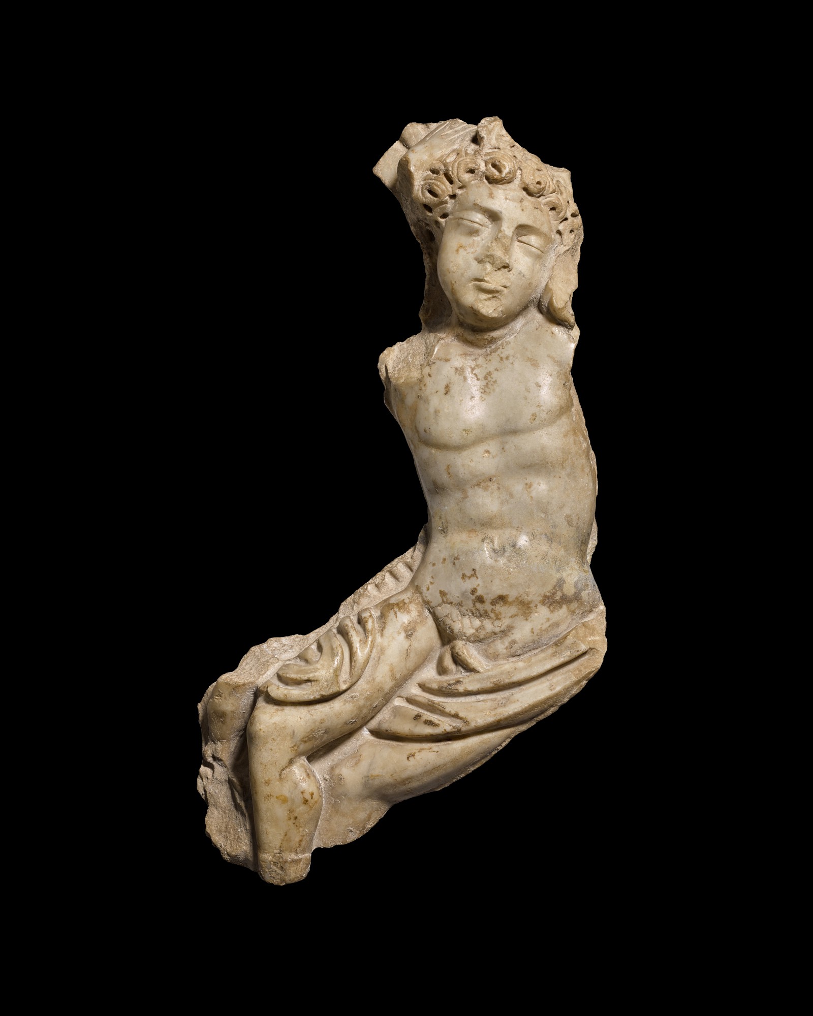 A Roman Marble Endymion Sarcophagus Fragment — A Roman Marble Endymion Sarcophagus Fragment, mid 2nd/3rd Century A.D.