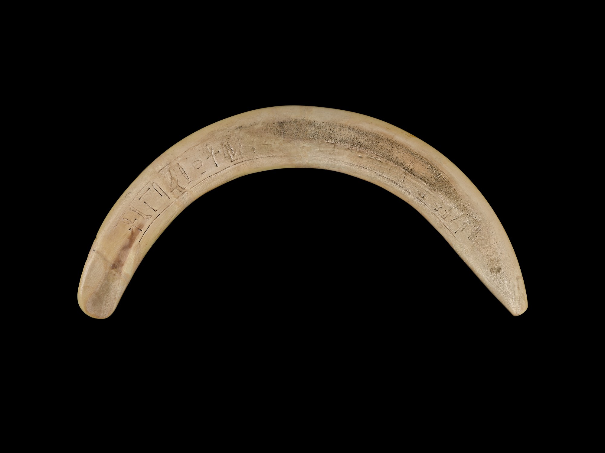 An Egyptian Hippopotamus Ivory Magic Wand, 12th/13th Dynasty, 1938-1640 B.C.