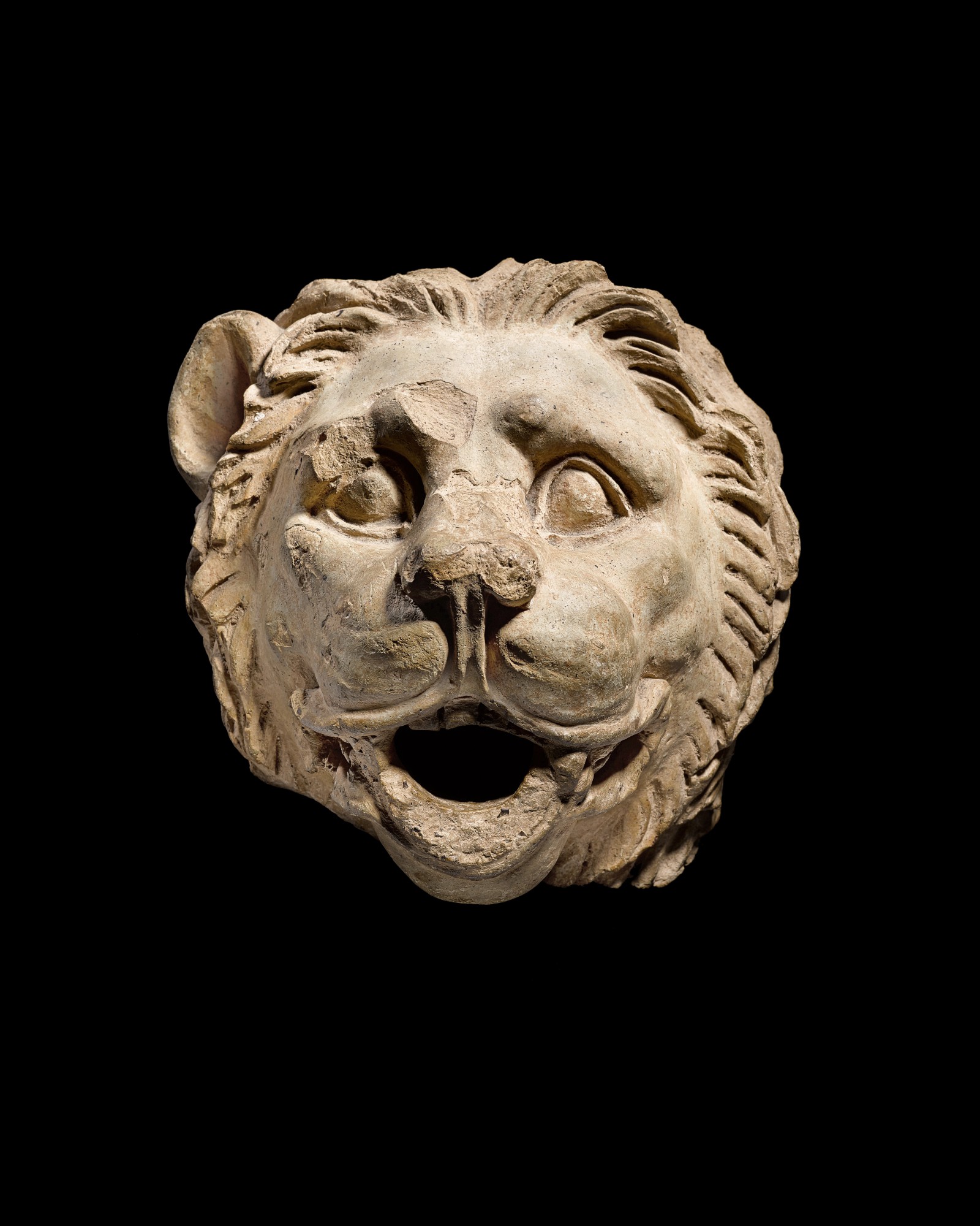 Unknown — A Terracotta Water Spout, Etruscan or South Italian, circa 4th Century B.C.