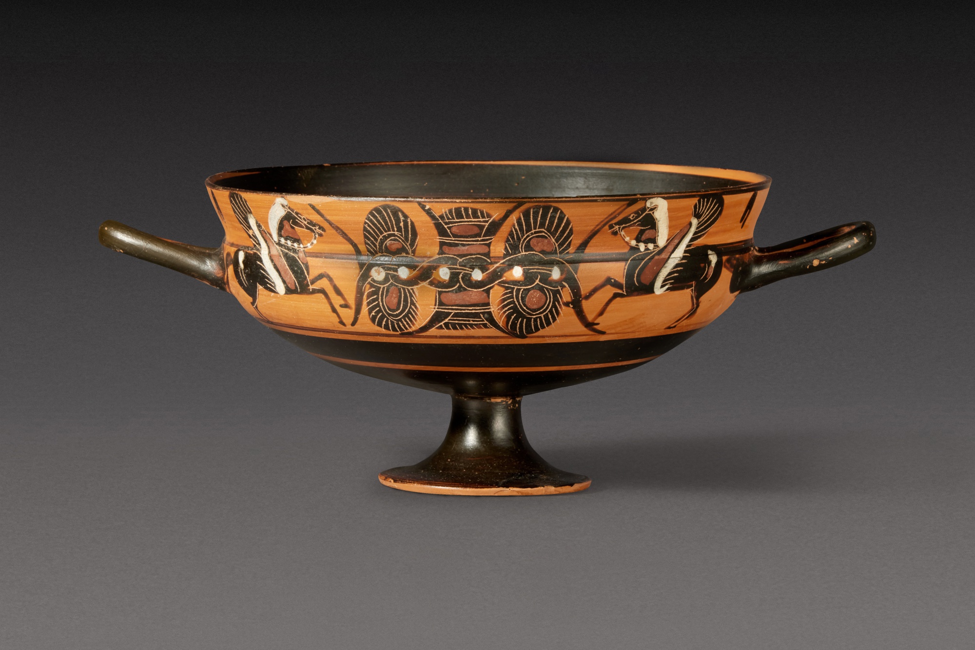 An Attic Black-figured Siana Cup — An Attic Black-figured Siana Cup, attributed to the Griffin-bird Painter, circa 570-540 B.C.
