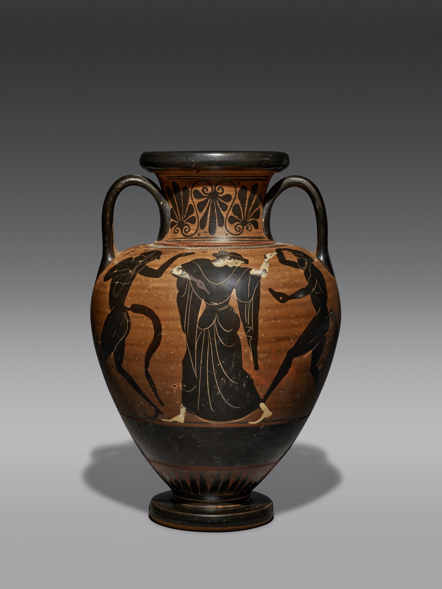 An Attic Black-figured Neck Amphora — An Attic Black-figured Neck Amphora, circa 500-490 B.C.