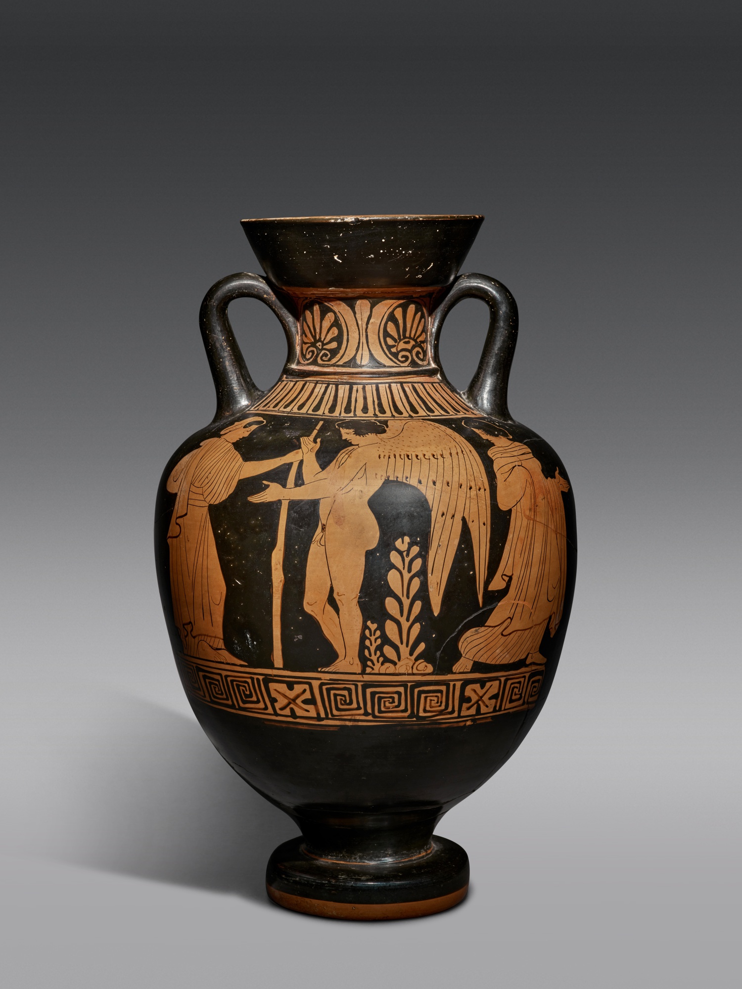 A Lucanian Red-figured Amphora, — A Lucanian Red-figured Amphora, attributed to the Amykos Painter, circa late 5th Century B.C.