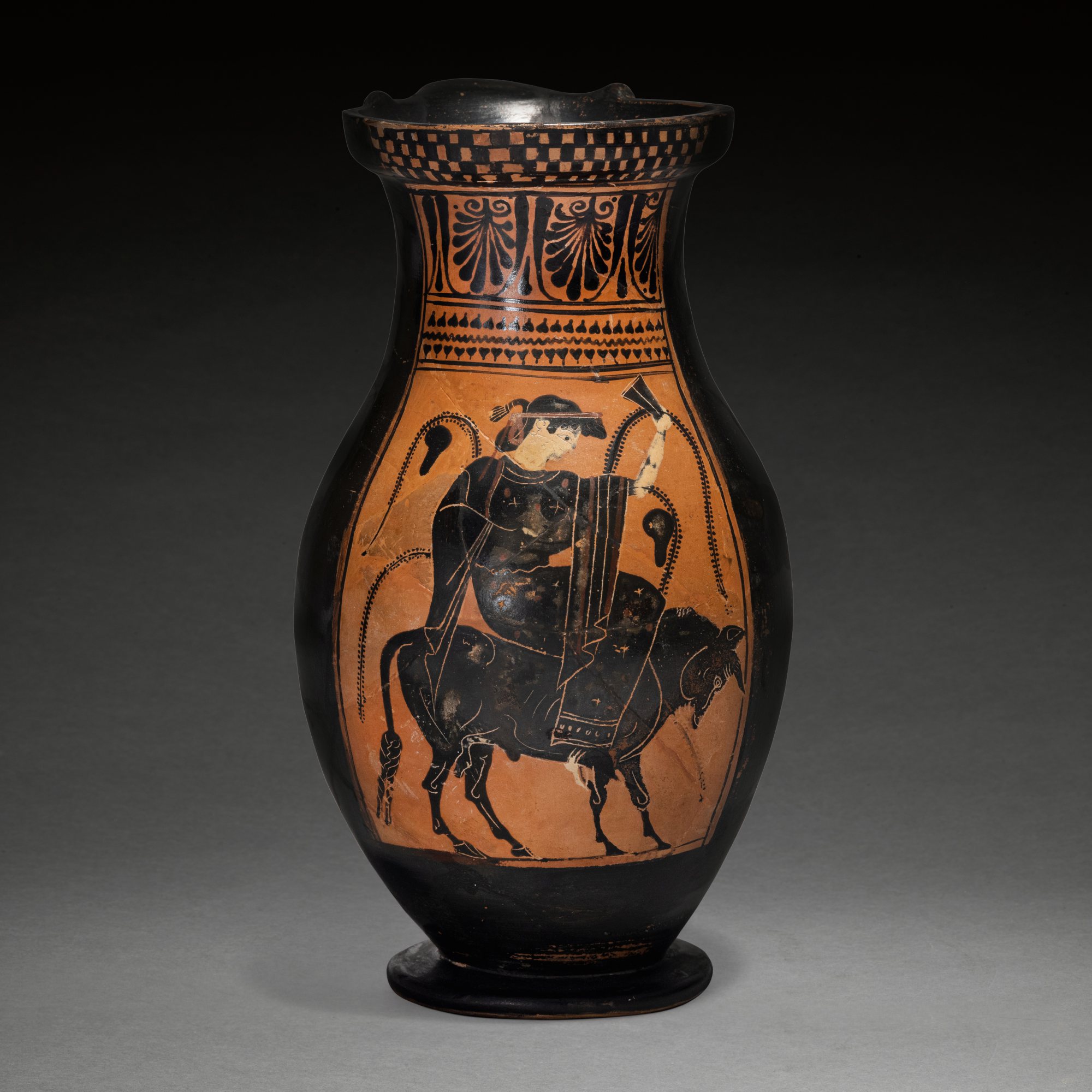 An Attic Black-figured Olpe, circa 500 B.C. — An Attic Black-figured Olpe, circa 500 B.C.
