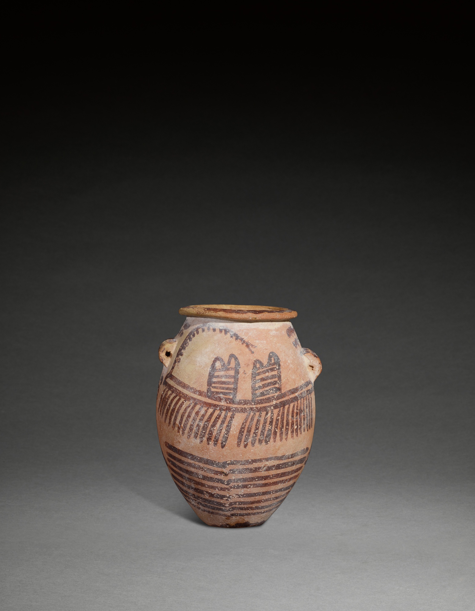 An Egyptian Pottery Jar — An Egyptian Pottery Jar, Predynastic Period, Nagada II, circa 3600-3200 B.C.