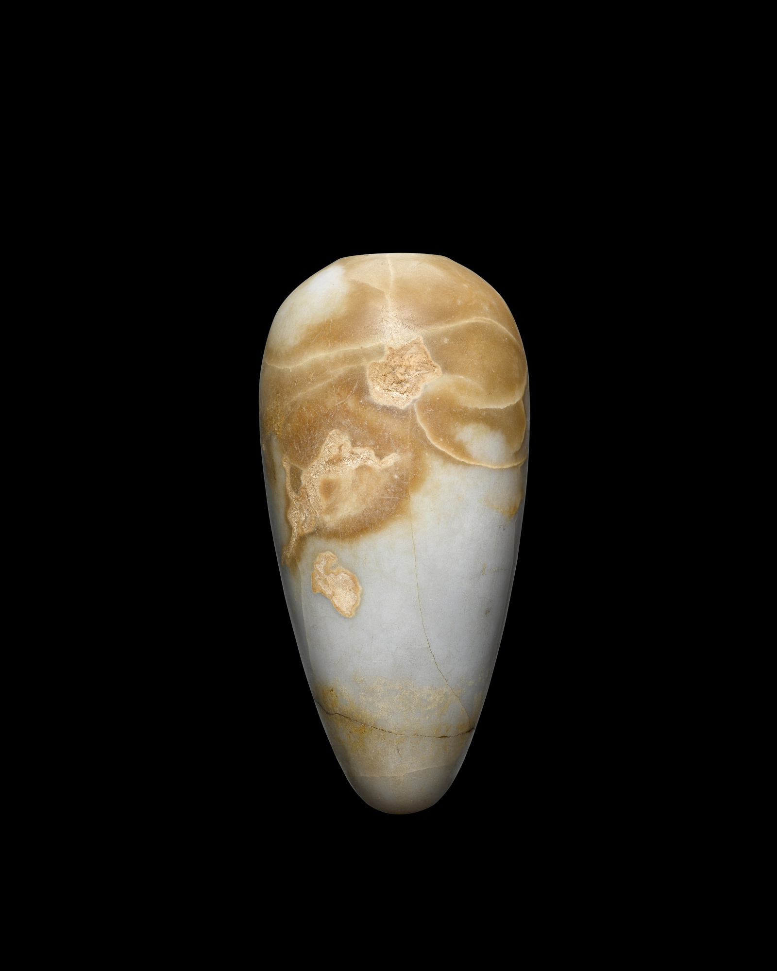 An Egyptian Anhydrite Cosmetic Vessel, 12th Dynasty, 1938-1759 B.C.