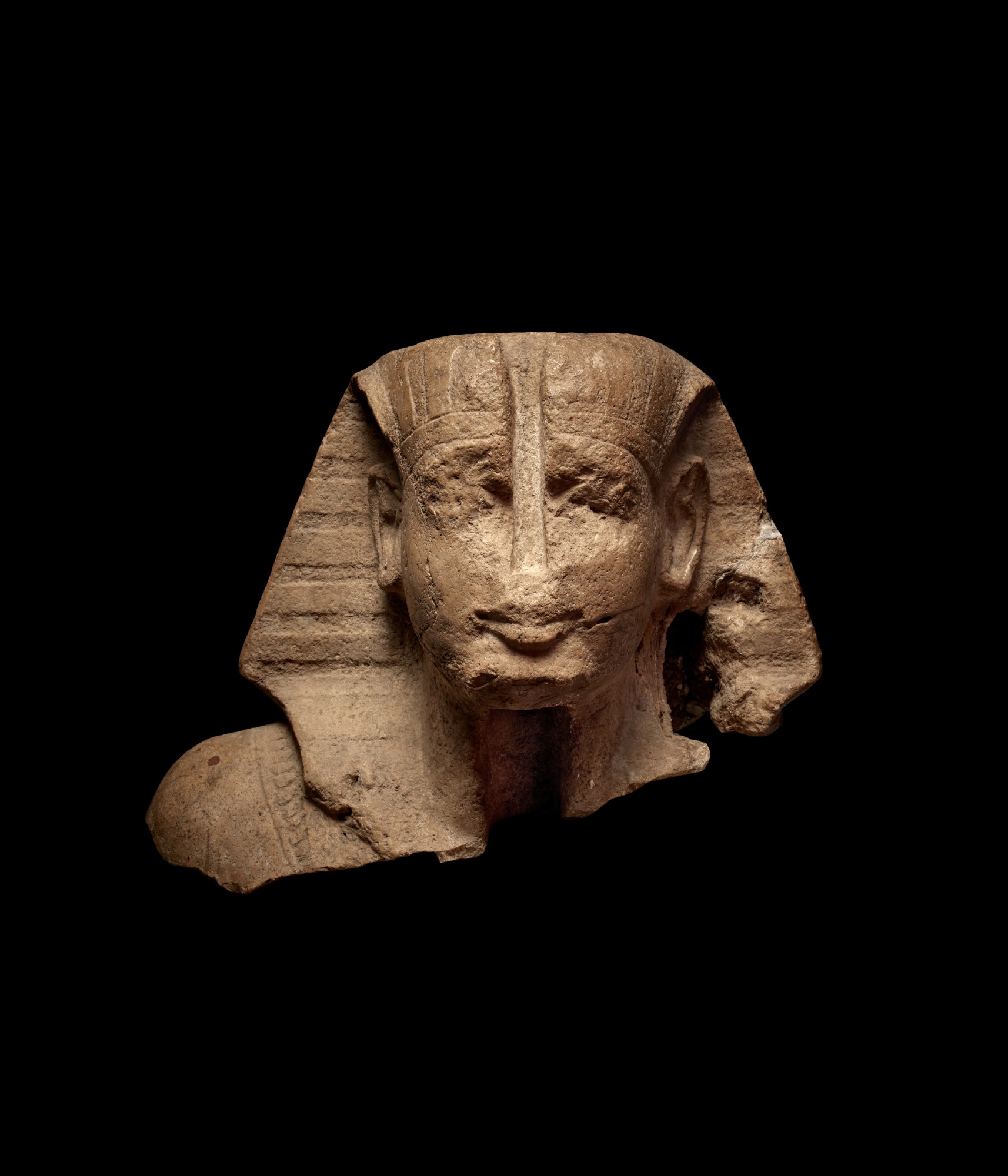 An Egyptian Indurated Limestone Head of a King — An Egyptian Indurated Limestone Head of a King, 18th/19th Dynasty, 1540-1190 B.C.