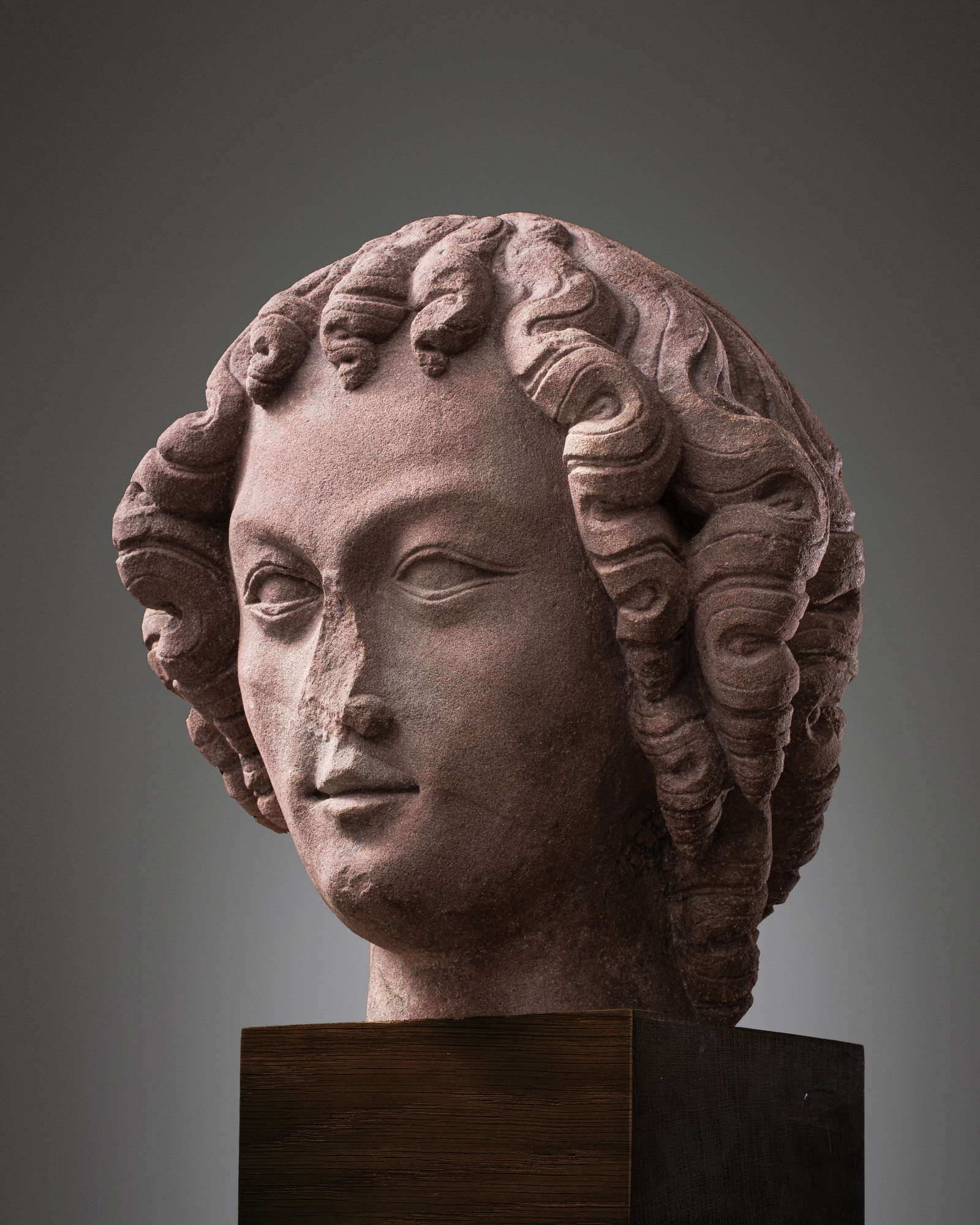 Upper Rhine, Strasbourg, circa 1280-1300 — Head of an Angel