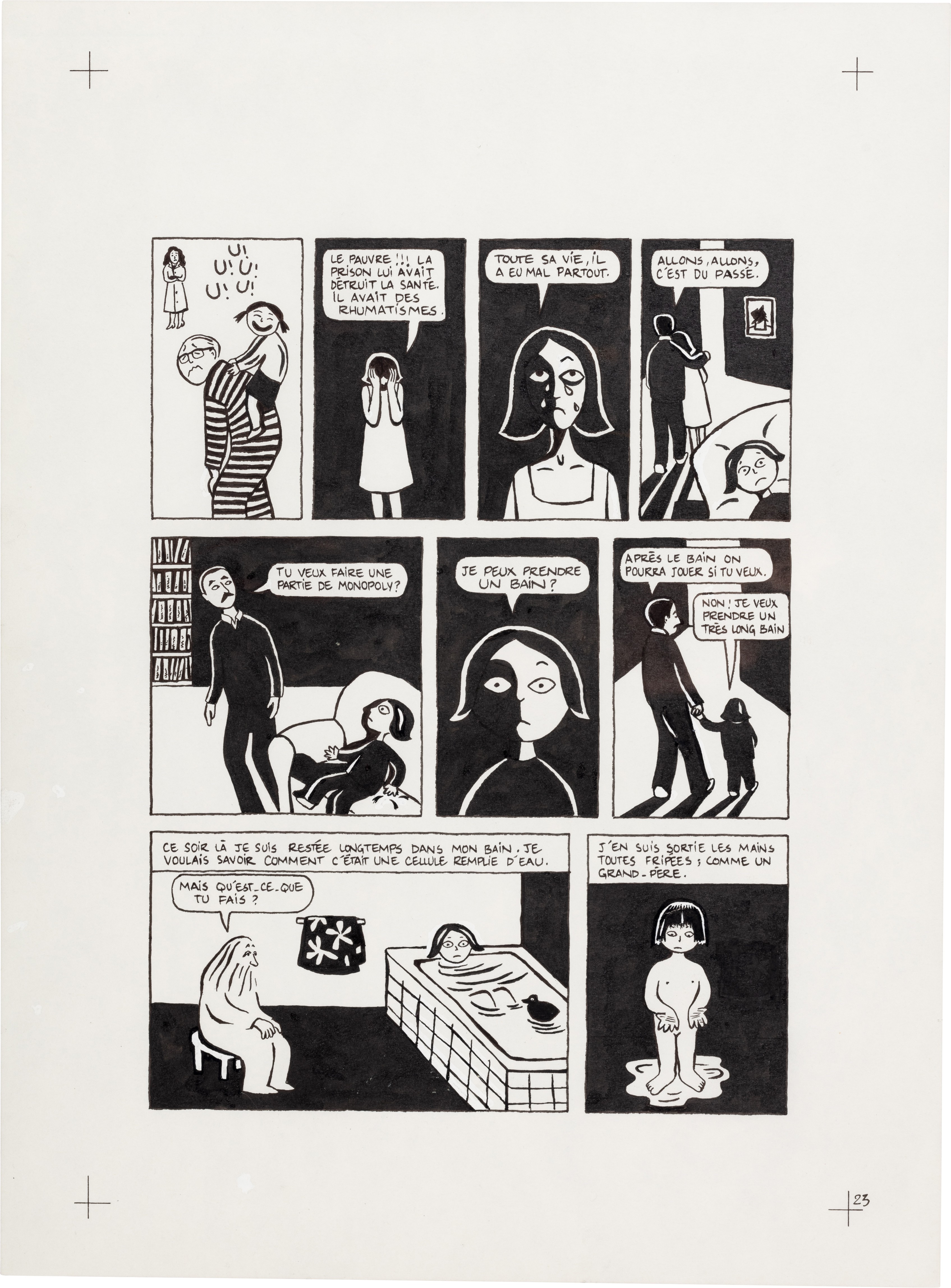 Marjane Satrapi — Persepolis (Original Book Art, page 23)