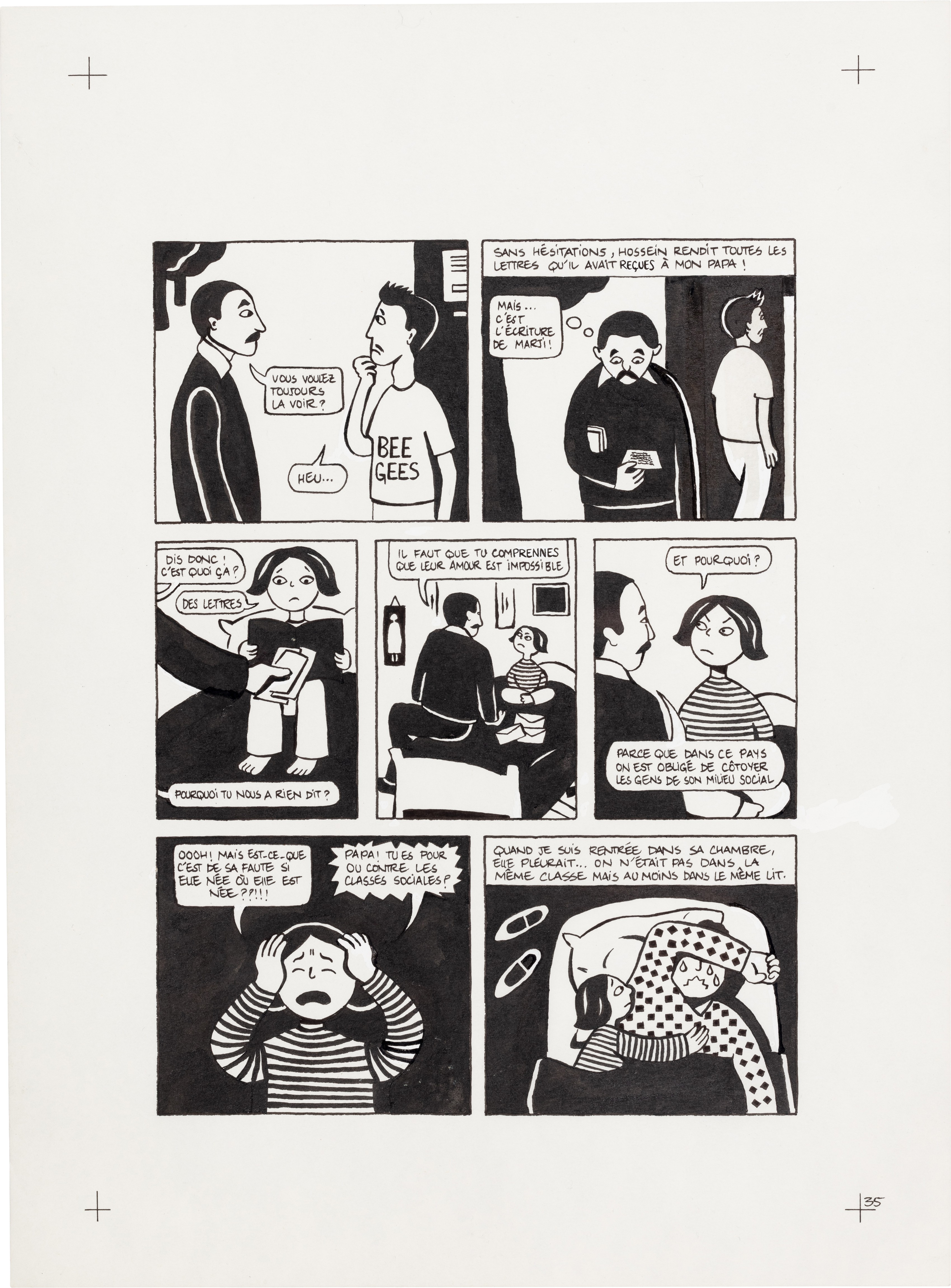 Marjane Satrapi —  Persepolis (Original Book Art, page 35)