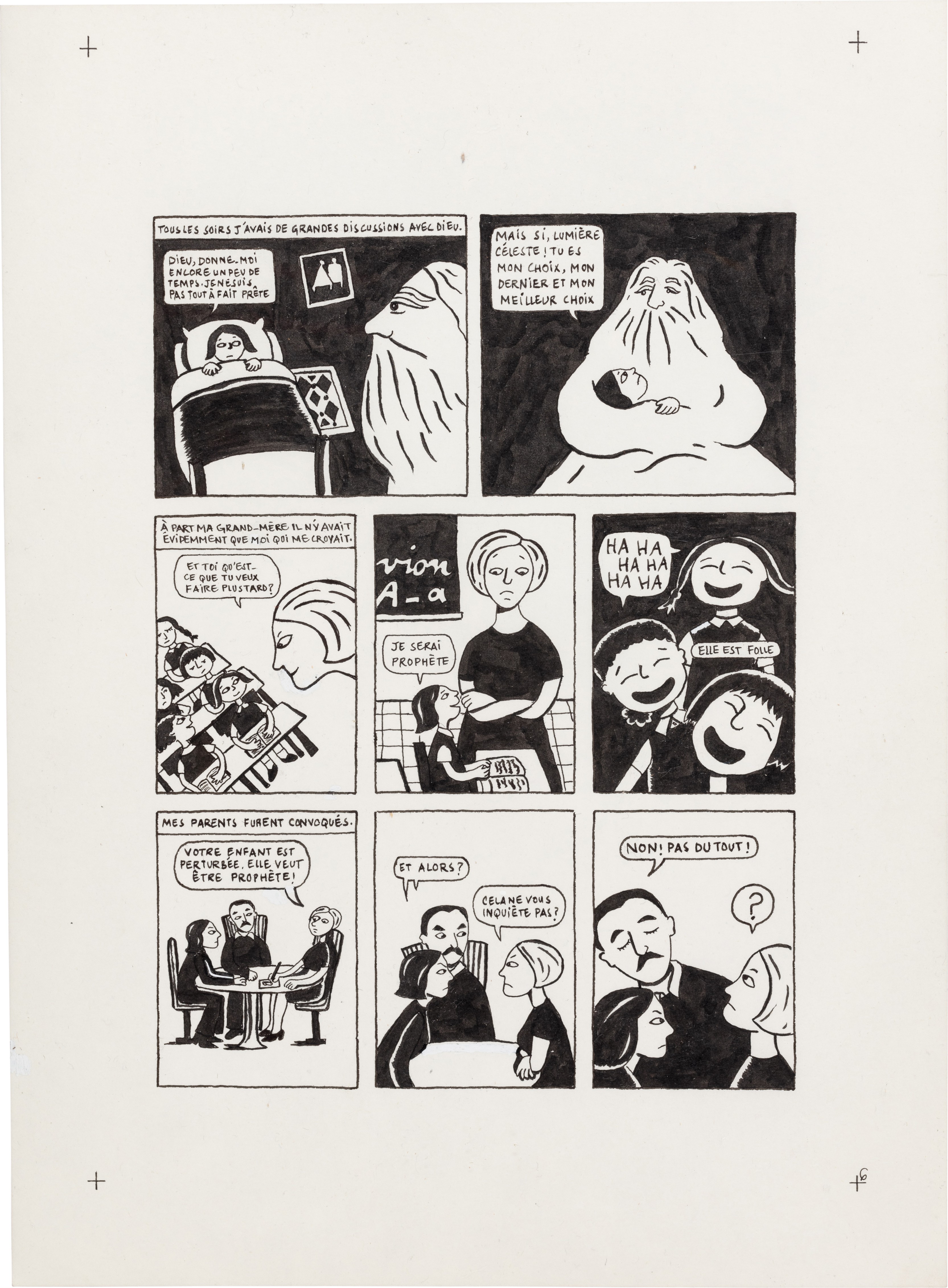 Persepolis (Original Book Art, page 6)