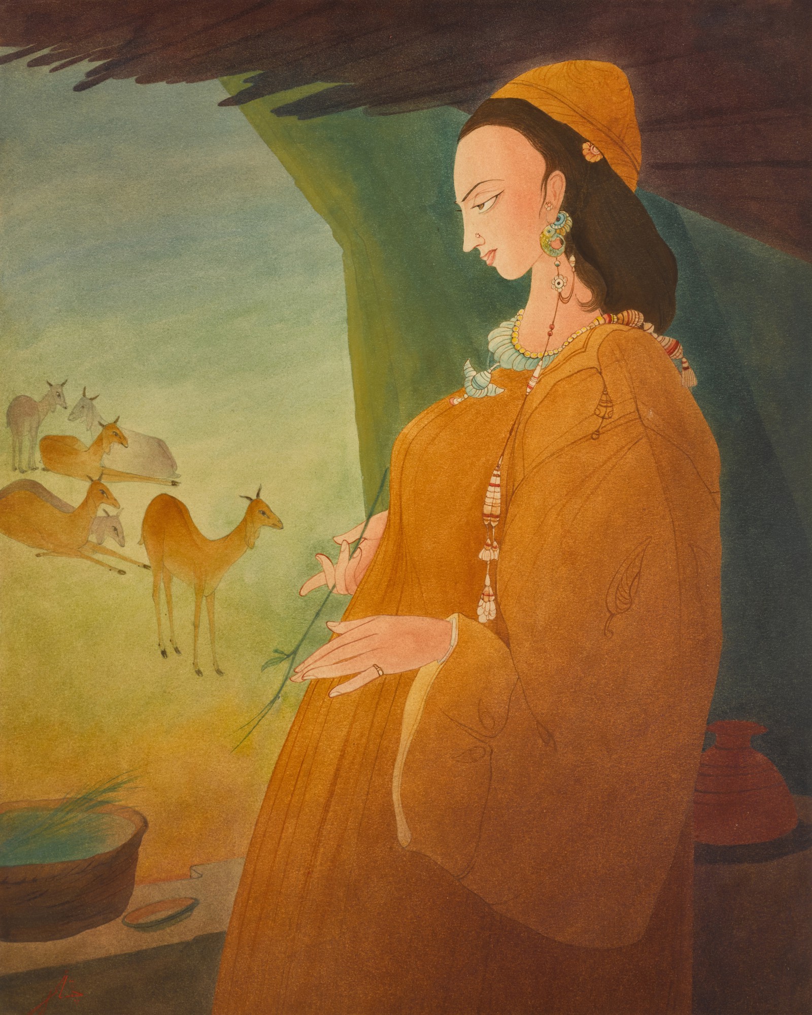 Abdur Rahman Chughtai — Untitled