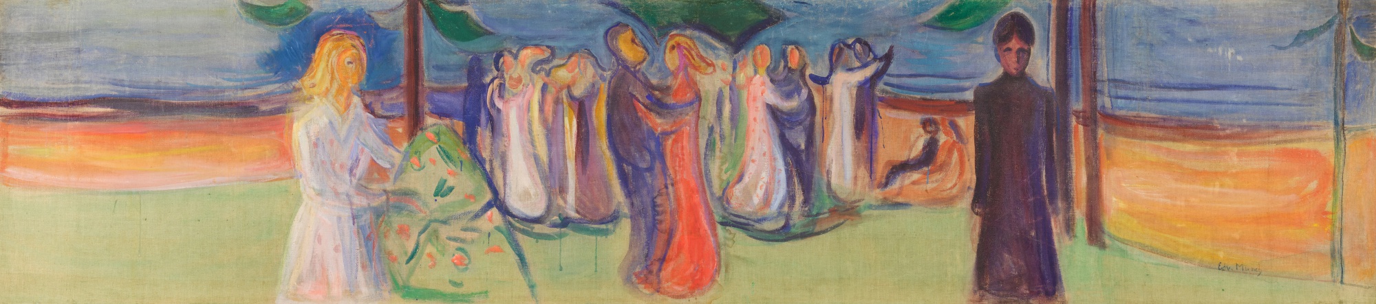 Edvard Munch — Dans på stranden (Reinhardt-frisen) (Dance on the Beach (The Reinhardt Frieze))