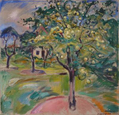 Epletre i hagen på Ekely (Apple Tree in the Garden at Ekely)