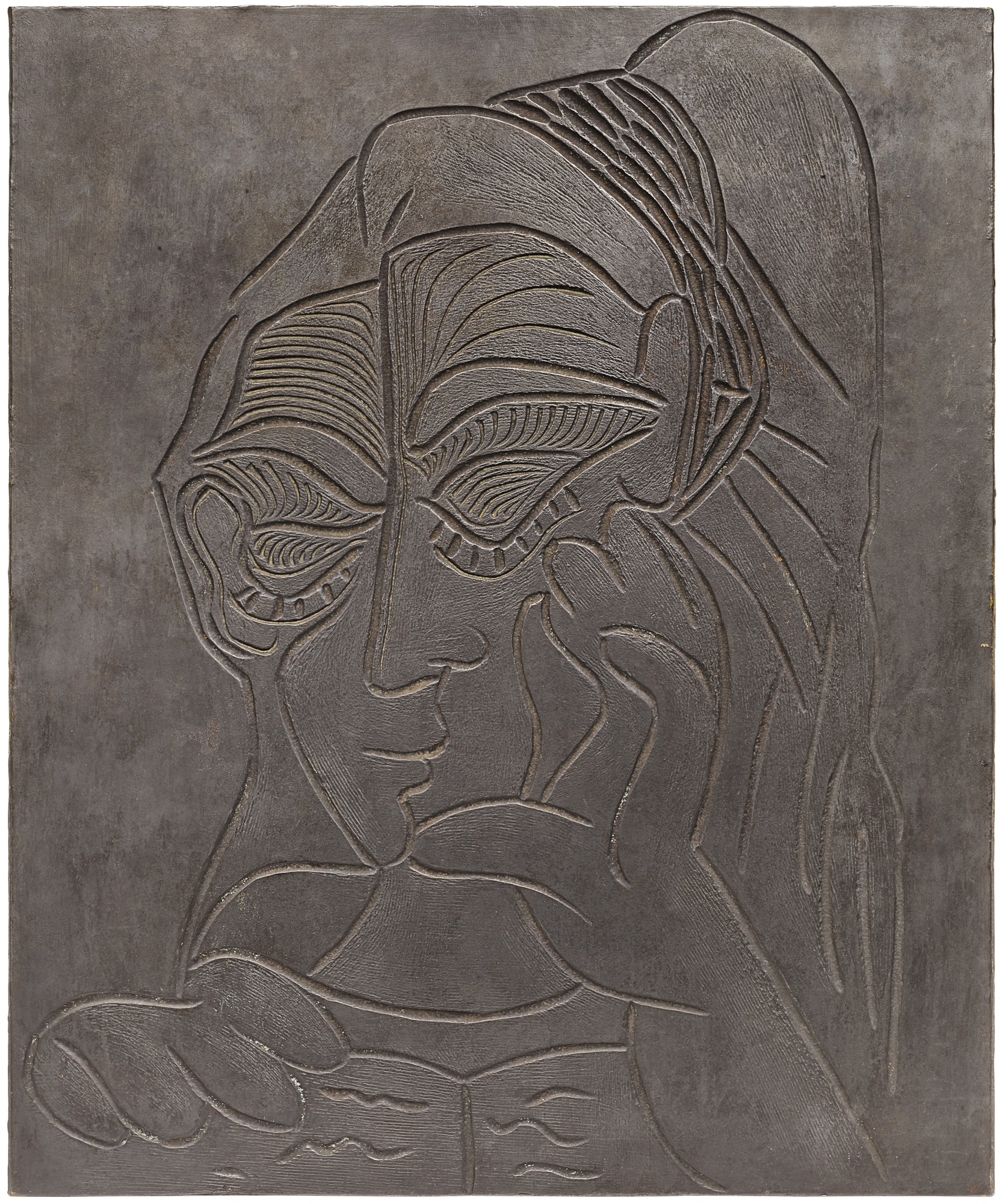 Pablo Picasso — Jacqueline lisant, de trois quarts