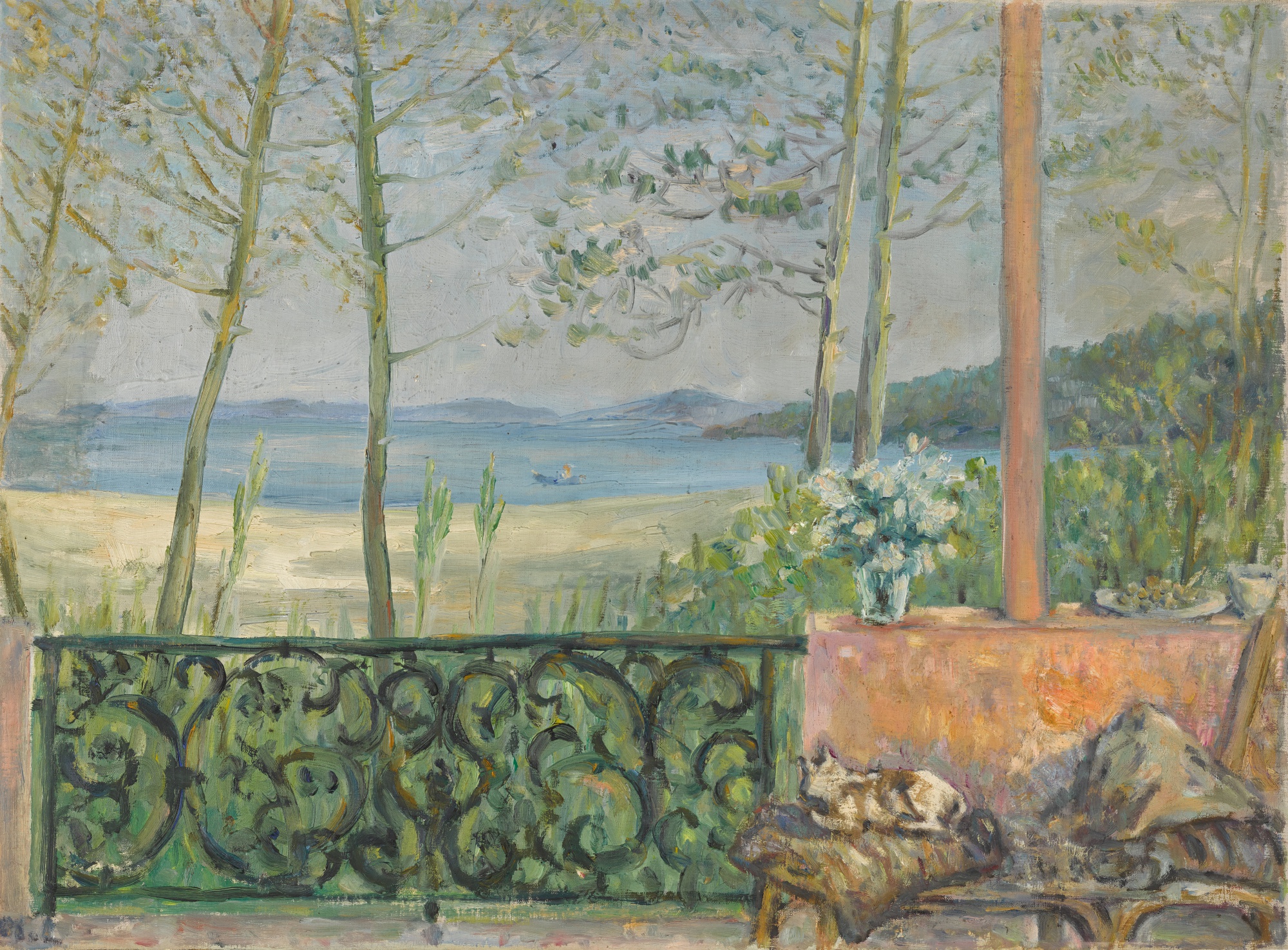 Terrasse au bord de la mer