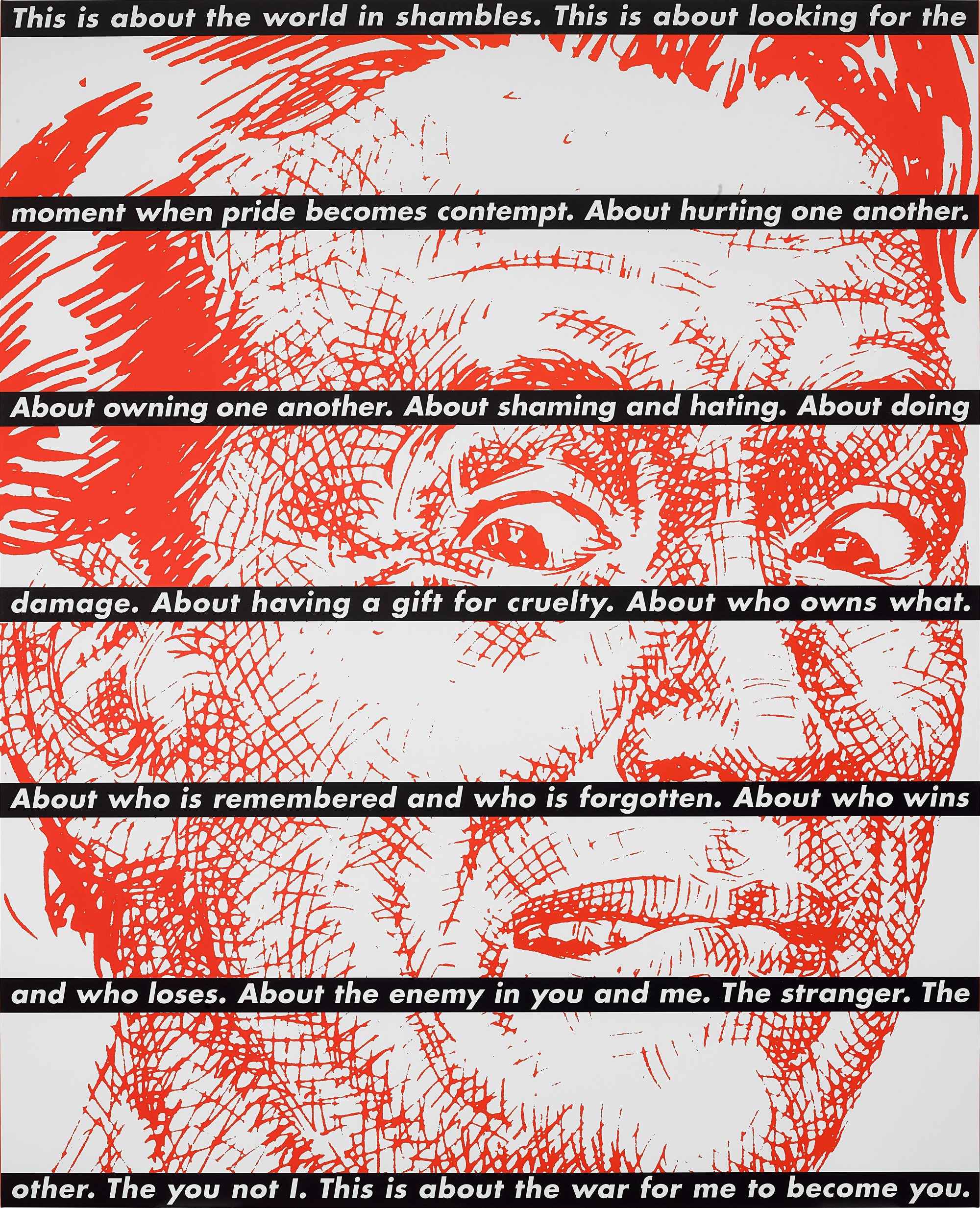 Barbara Kruger — Untitled (Stripe 2)