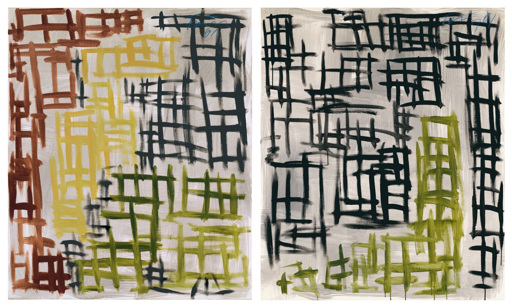 Günther Förg — Ohne Titel (Two Works)