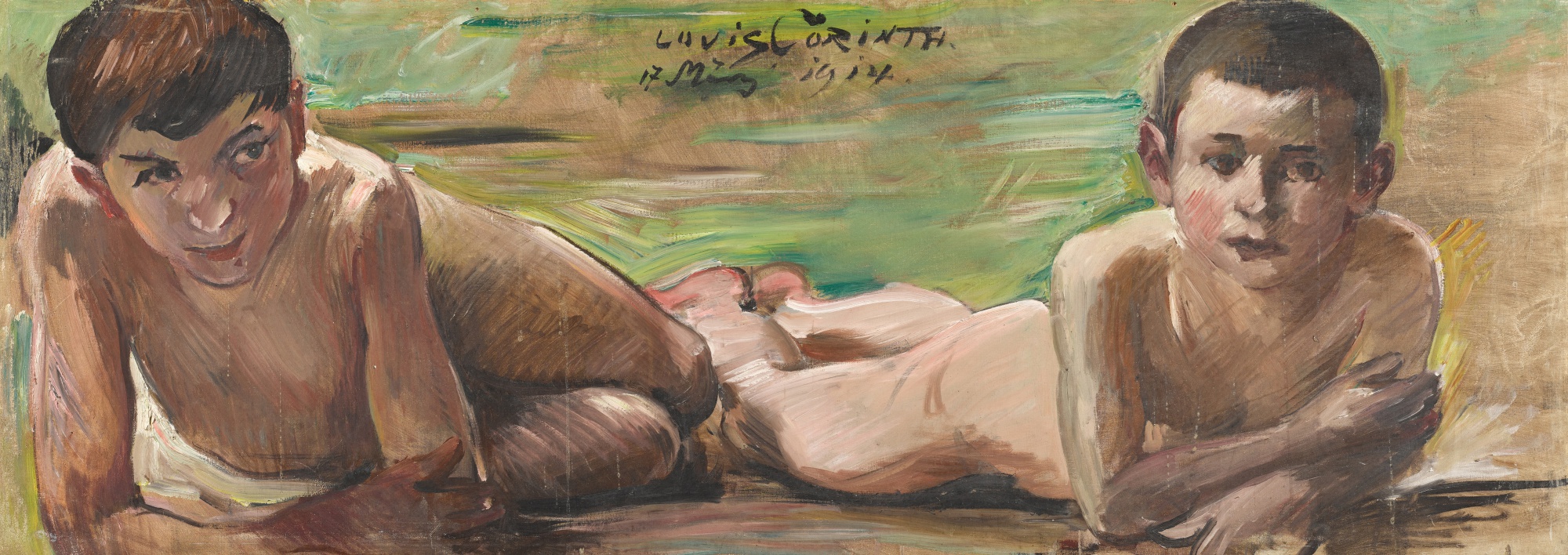 Zwei liegende Knaben (Two Resting Boys)