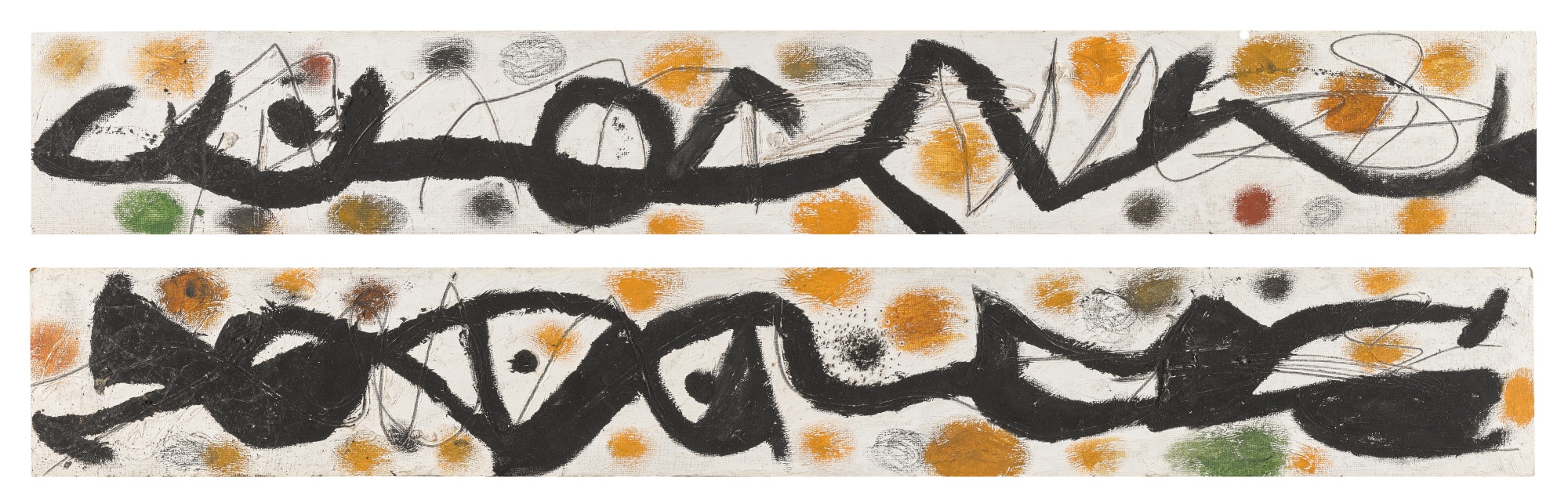 Joan Miró — Peinture I and Peinture II (Painting I & Painting II, A Pair)