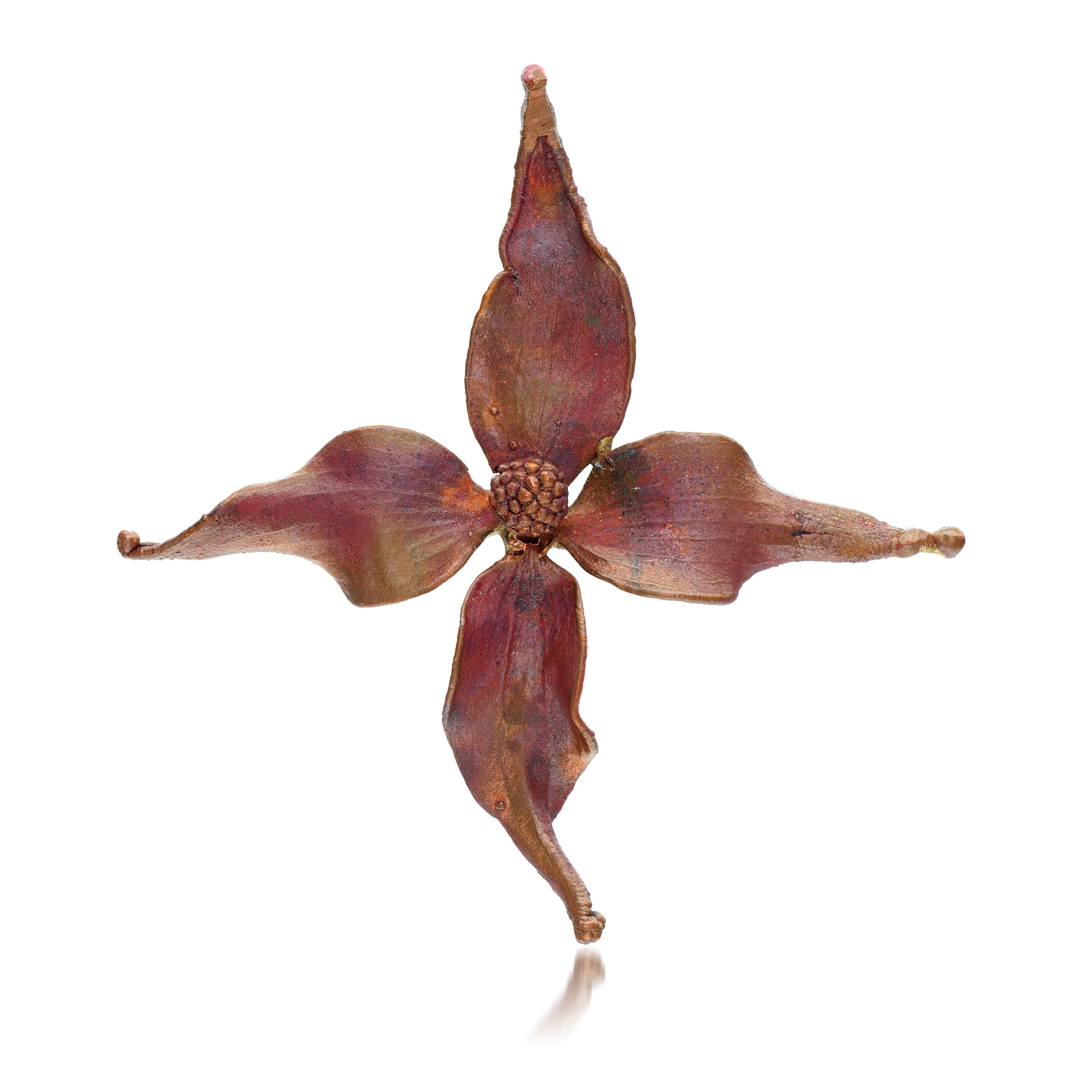 Unique Cornouiller brooch