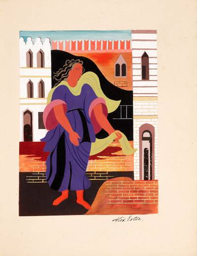 Illustrated Manuscript of Anatole France's Le Mystère du Sang