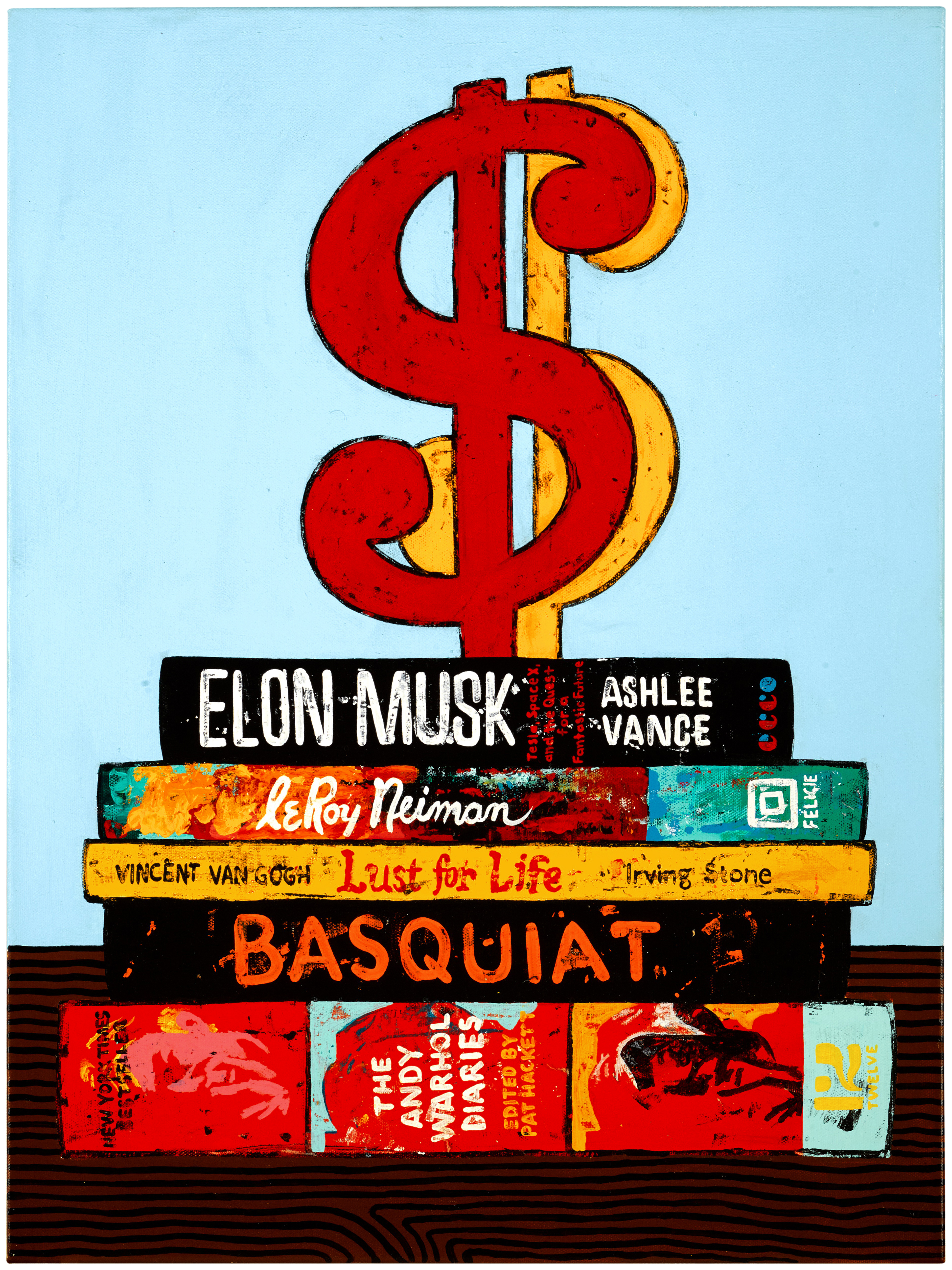 Jonathan Edelhuber — Still Life with Warhol Sculpture on Art Books