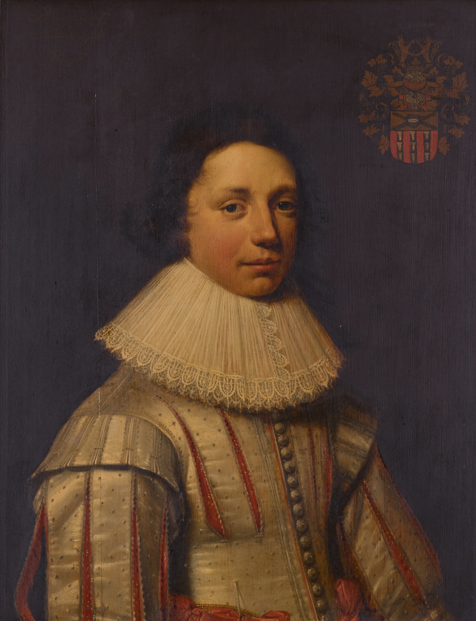 Unknown — Portrait of a fifteen-year-old boy, half-length, from the Van der Wiele family