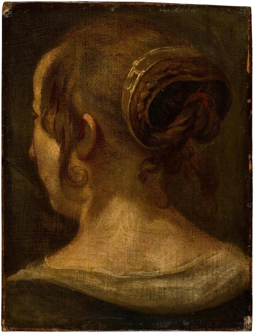 Flemish School, 17th century — A study for the back of a woman's head
