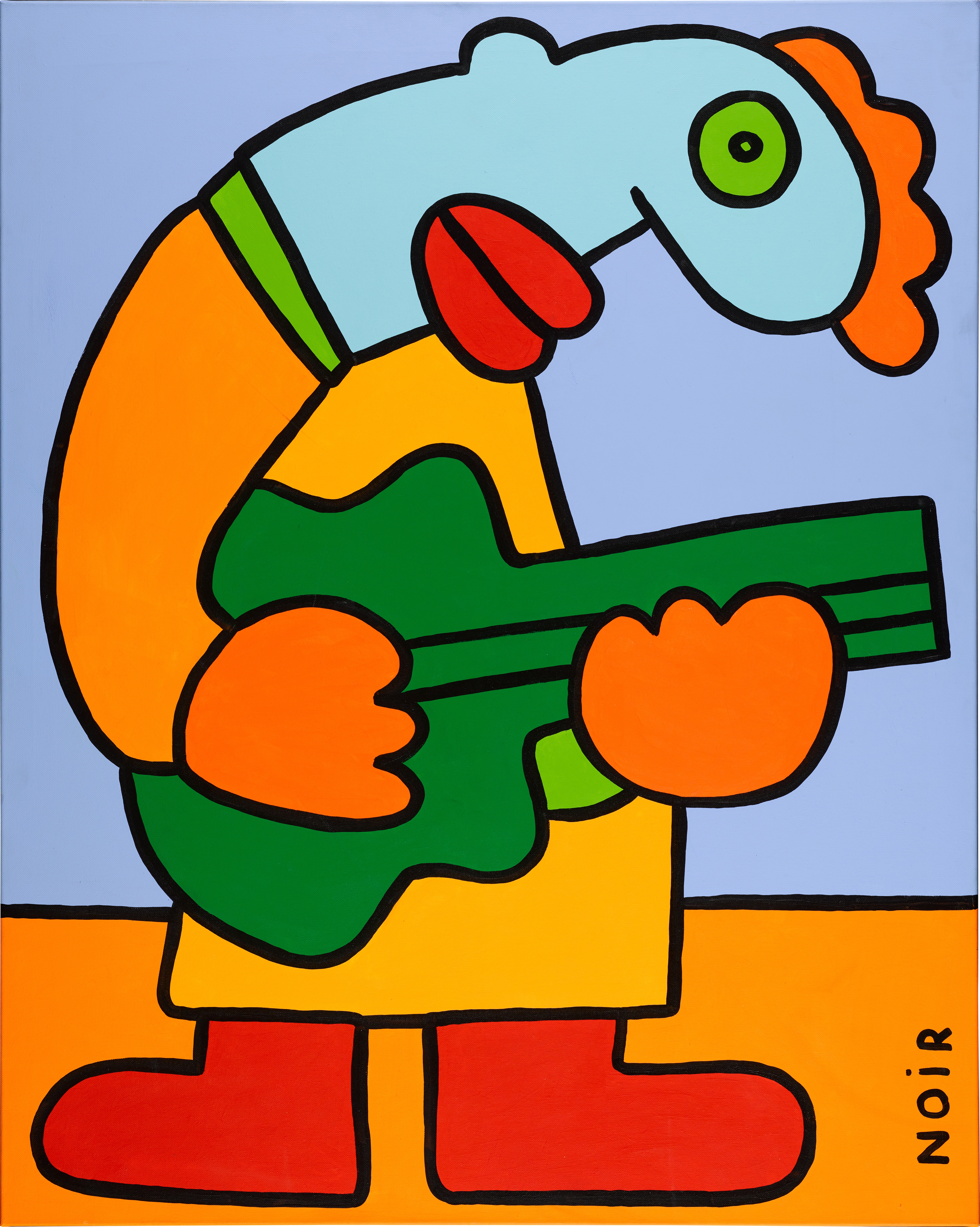 My super special green jazz guitar and me