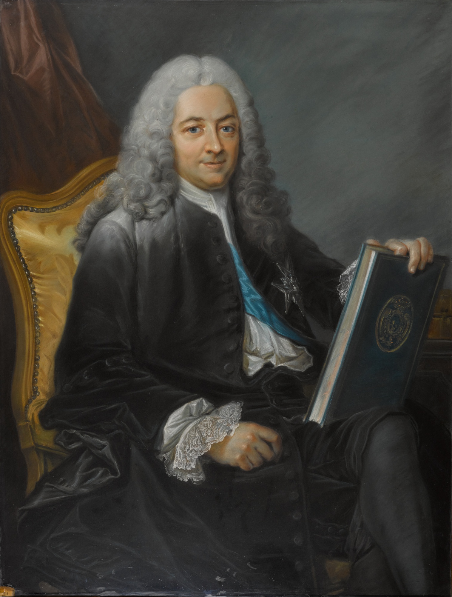 After Maurice Quentin De la Tour — Portrait of Philibert H. Orry, Comte de Vignory (1689-1747)