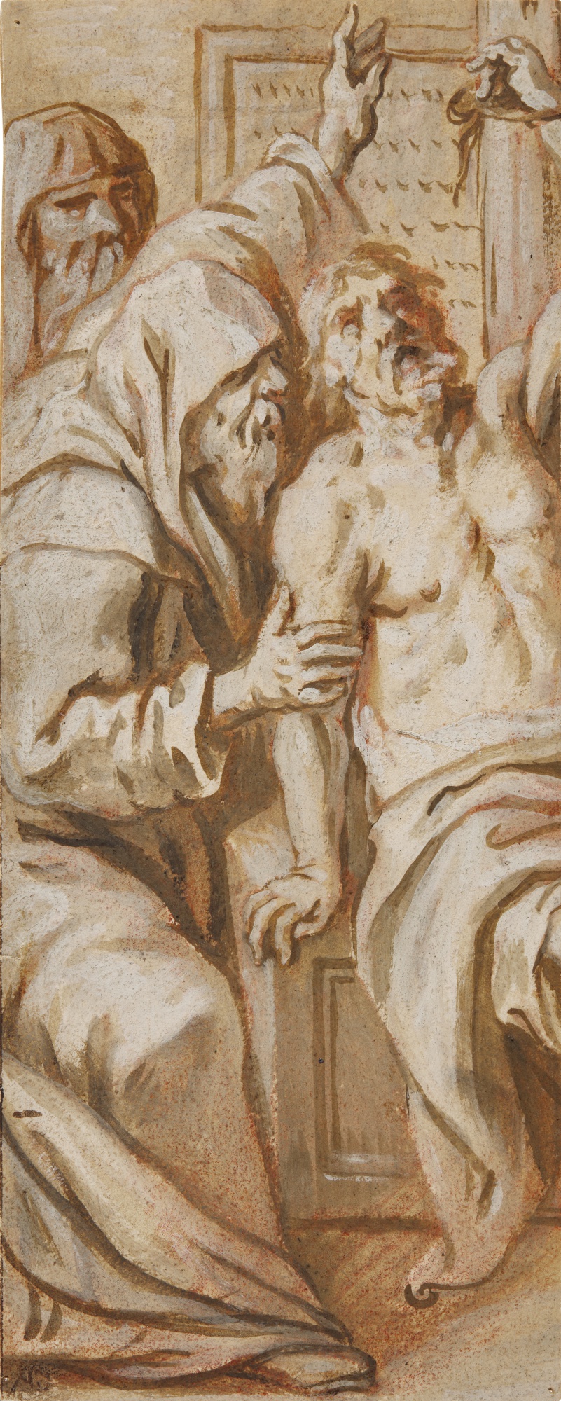 Attributed to Abraham Jansz. van Diepenbeeck — Design for a panel of a stained glass window