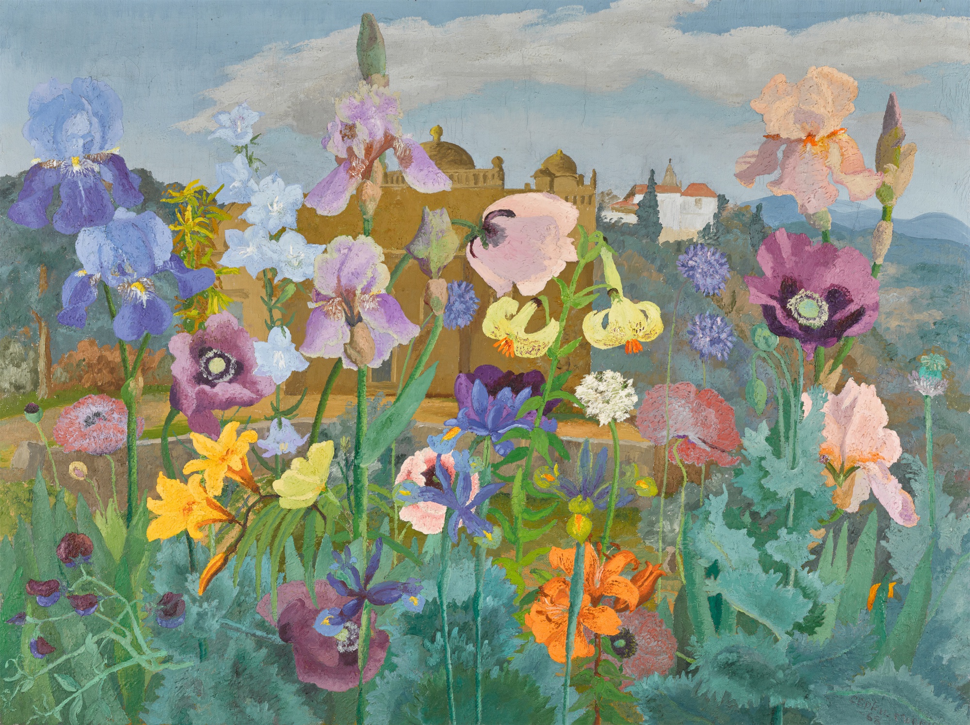 Sir Cedric Morris — Flowers in a Portuguese Landscape