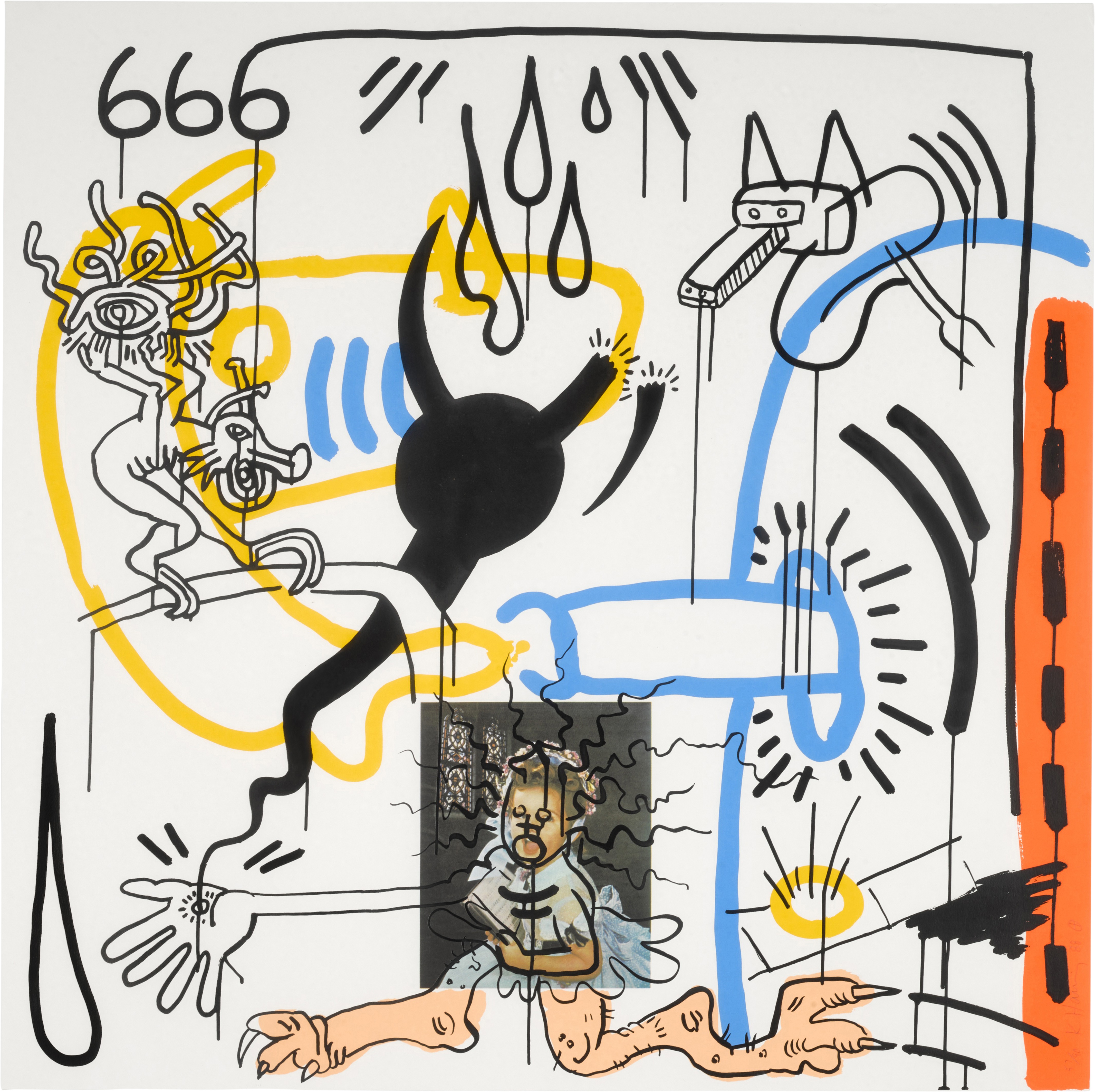 Keith Haring — Untitled (Apocalypse 8) (L. p. 106)